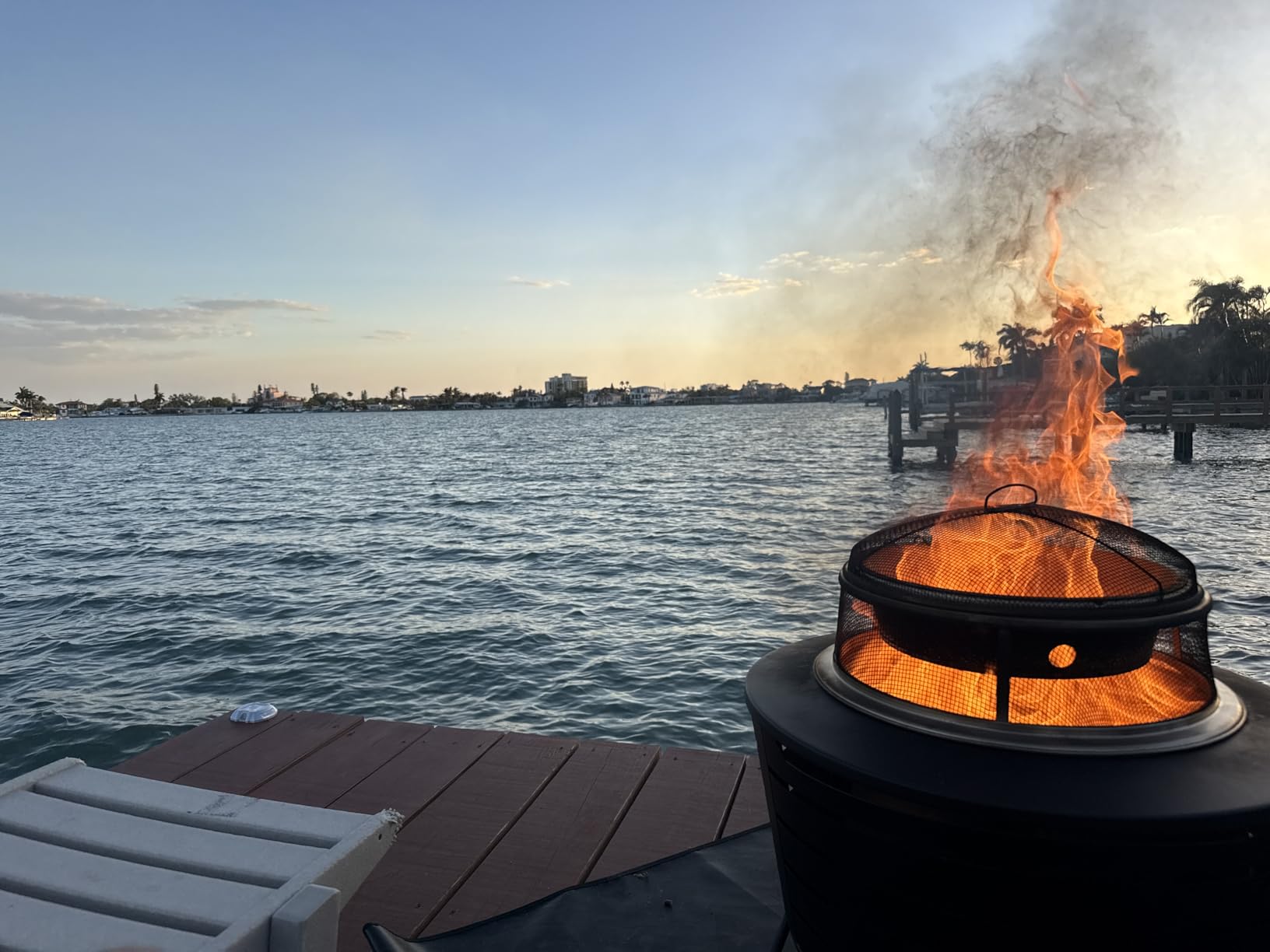TIKI Patio Smokeless Outdoor Fire Pit, 25-Inch Wood-Burning Bonfire with Removable Ash Pan, Stand, and Weather-Resistant Cover customer photo 1