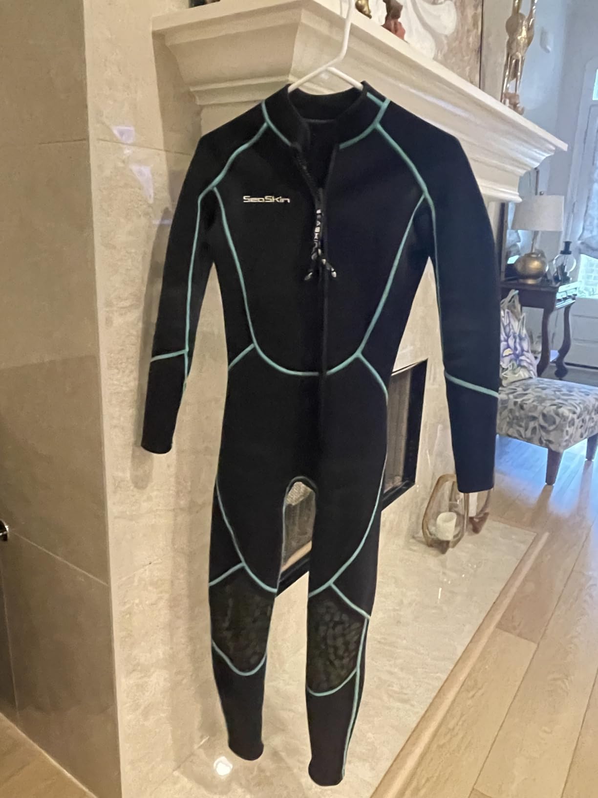 Seaskin Mens 3mm Shorty Wetsuit Womens Full Body Diving Suit Front Zip customer photo 1
