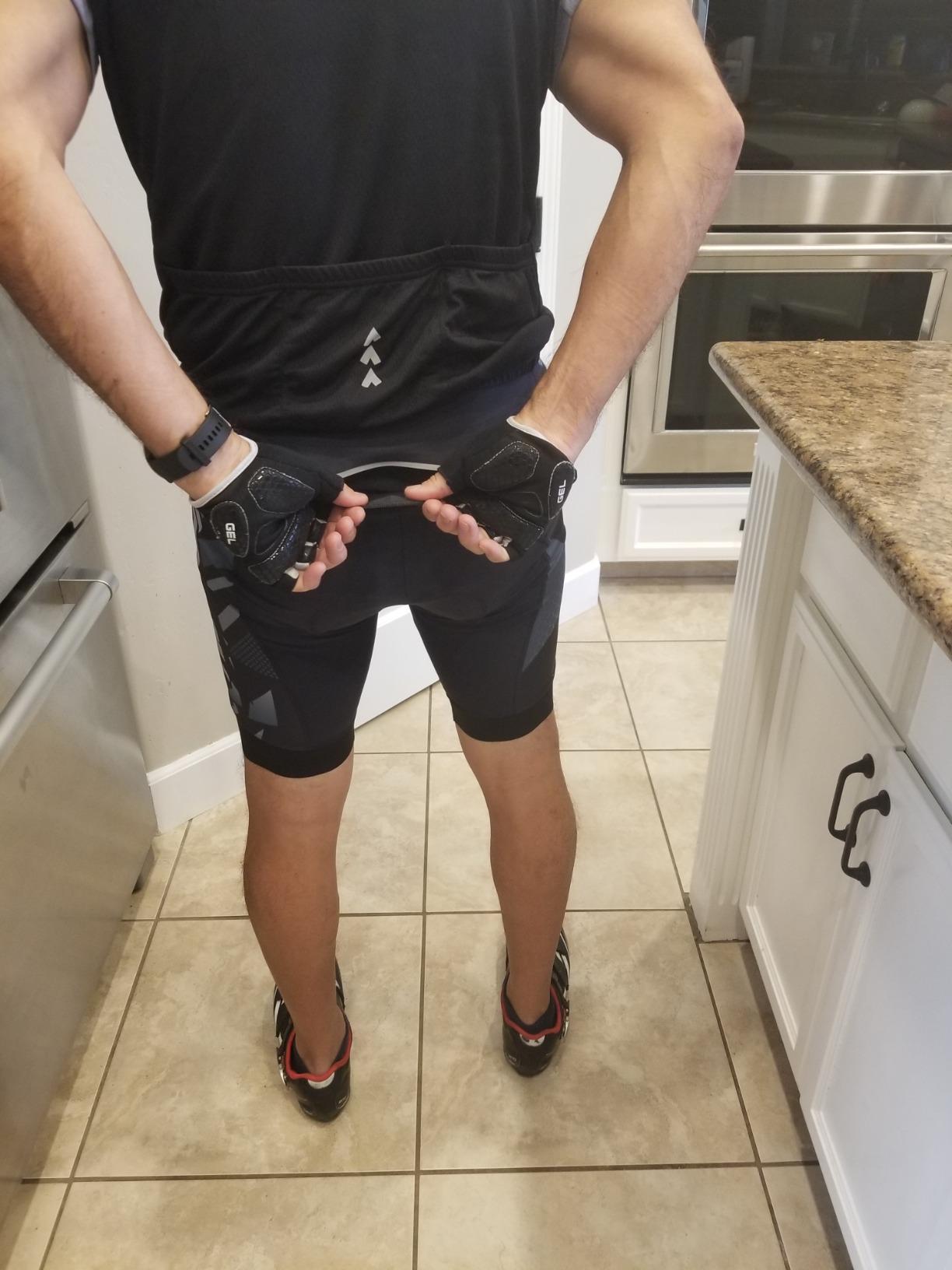 Men's Cycling Shorts Anti-Slip Leg 4D Padded Bike Shorts with 3-Pockets Breathable Biking Bicycle Motorcycle Half-Pants customer photo 1
