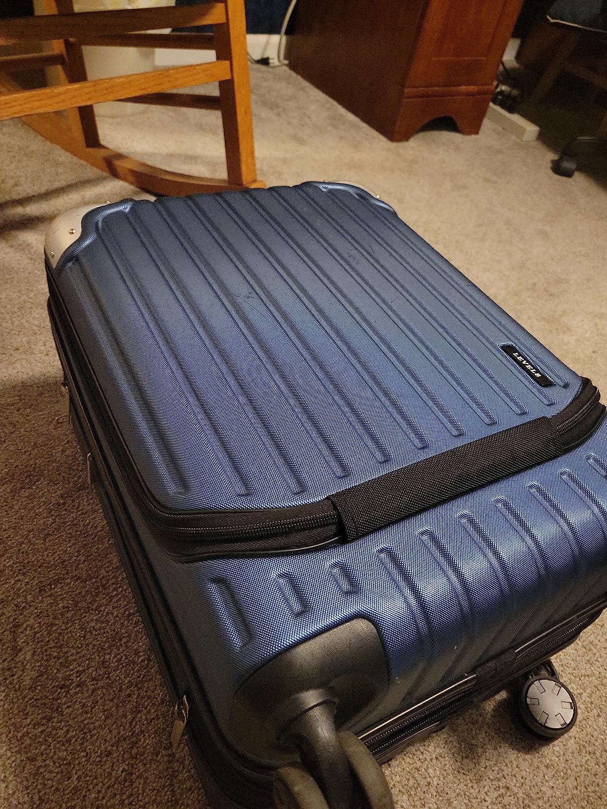 LEVEL8 Grace Carry on Luggage Airline Approved, 20 Inch Expandable Hard Sided Luggages with Spinner Wheels, Harshell Small Rolling Suitcase for Women Men with Tsa Lock, Blue customer photo 1