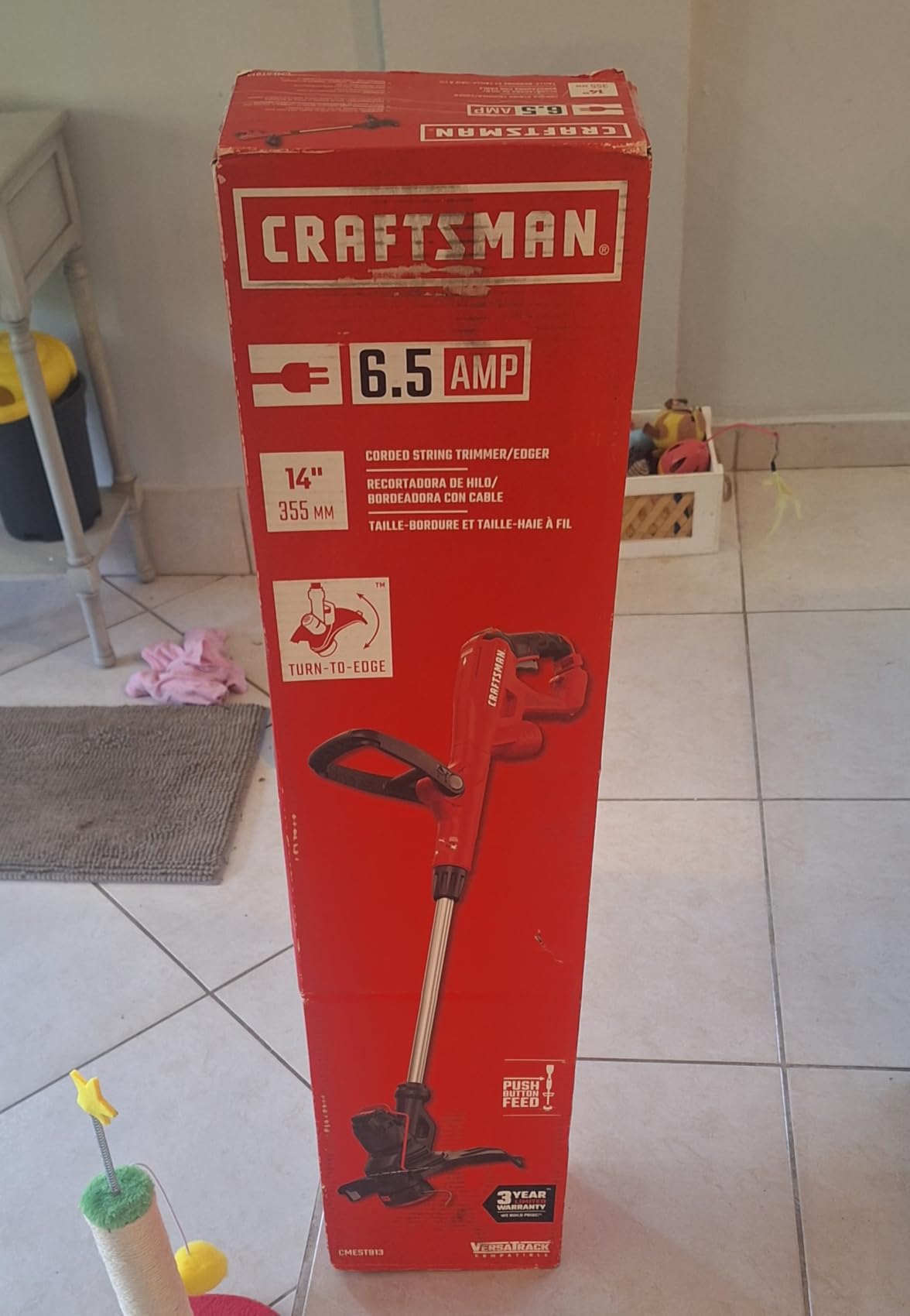 CRAFTSMAN WEEDWACKER® String Trimmer, 6.5 Amp, 14-Inch (CMEST913) customer photo 2