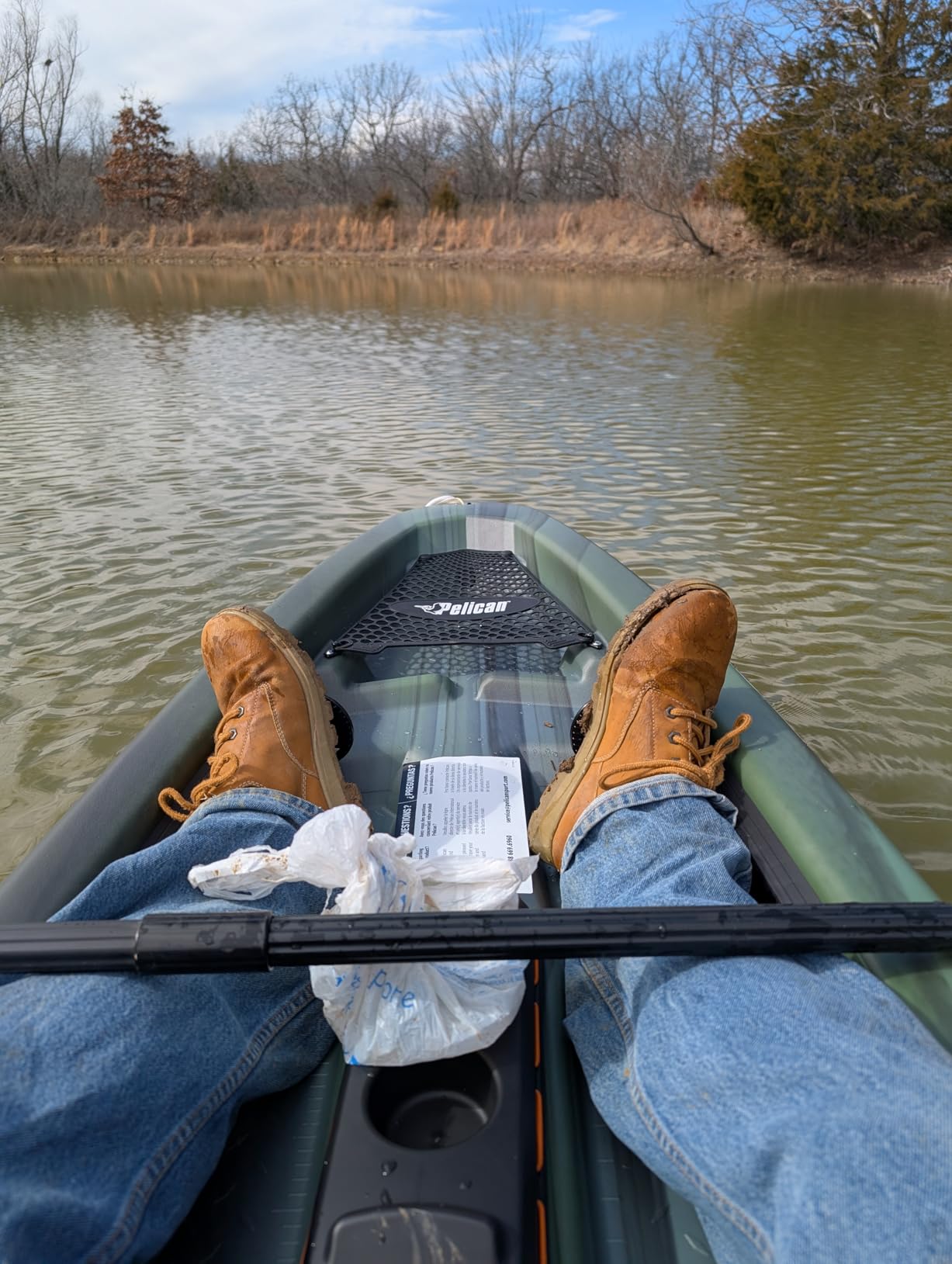 Pelican Sentinel 100X - Angler Sit on top Fishing Kayak - Lightweight - Ergolounge™ Seating System customer photo 2