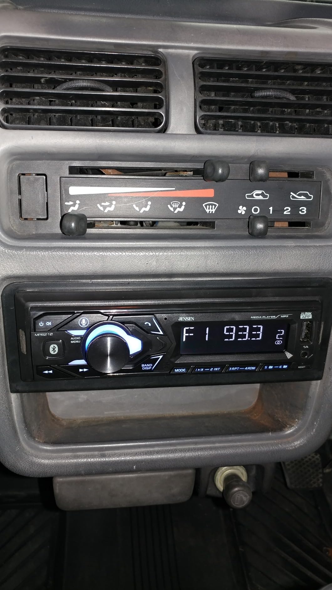 JENSEN MPR210 7-Character LCD Single DIN Car Stereo Radio | Bluetooth Hands Free Calling & Music Streaming | Push to Talk Assistant | AM/FM Radio | USB Playback & Charging customer photo 2