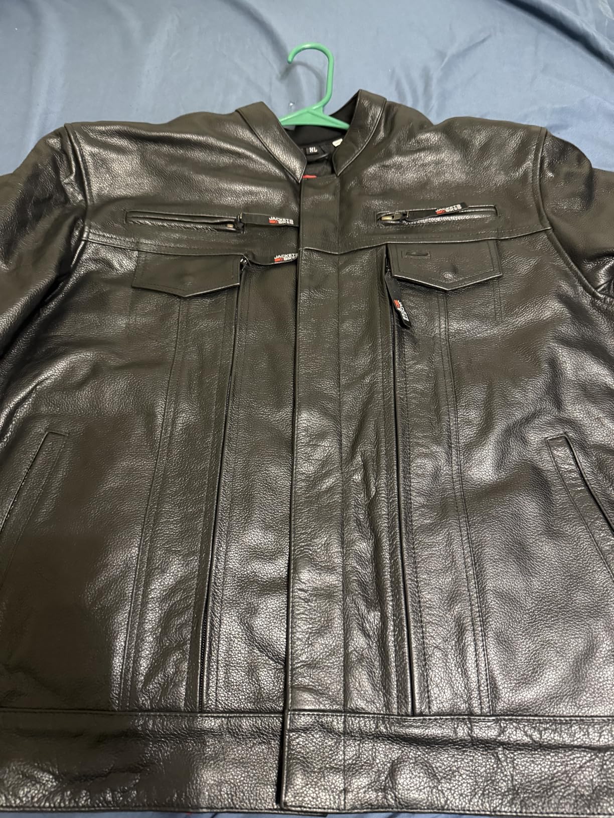 COMMUTER Men's Motorcycle Jacket, Premium Buffalo Leather, CE Armor, Utility Pockets, Street Cruiser Motorbike Biker customer photo 2
