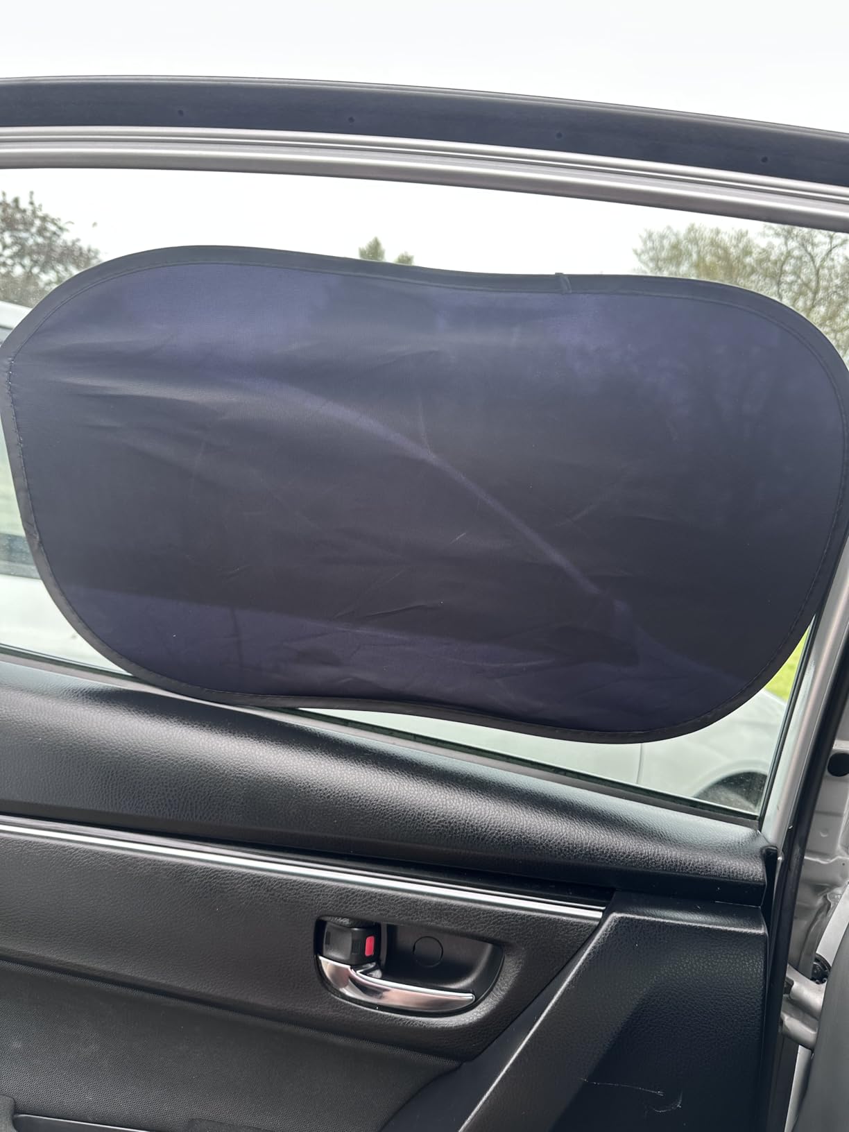 Car Window Shades - Certified 99.79% UVA & 99.95% UVB Sun Protection. Award Winning car Sun Shade for Side Windows. 4 Pack Semi Transparent 20