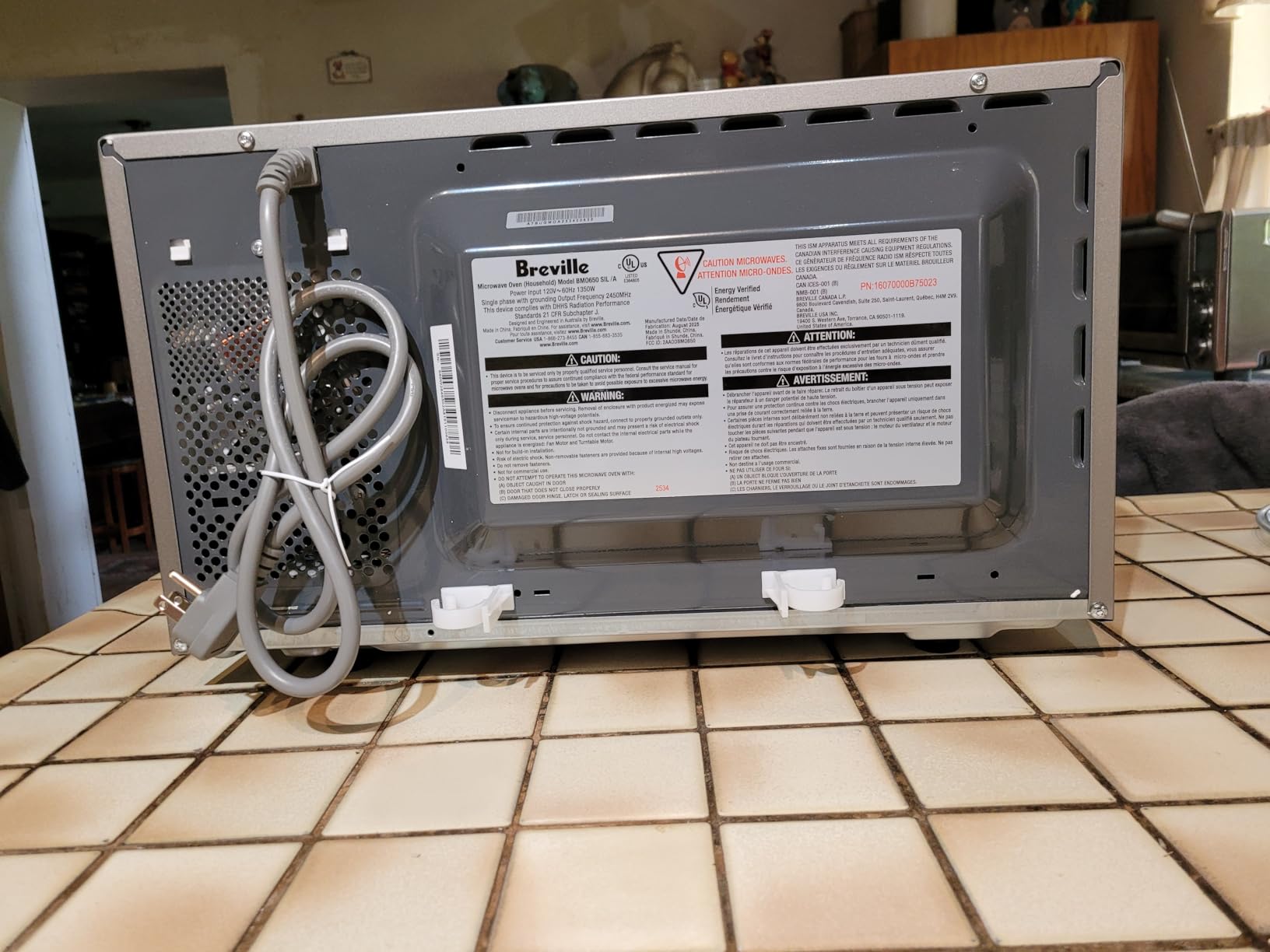 Breville BMO650SIL Compact Wave Soft Close Countertop Microwave Oven, Silver customer photo 2