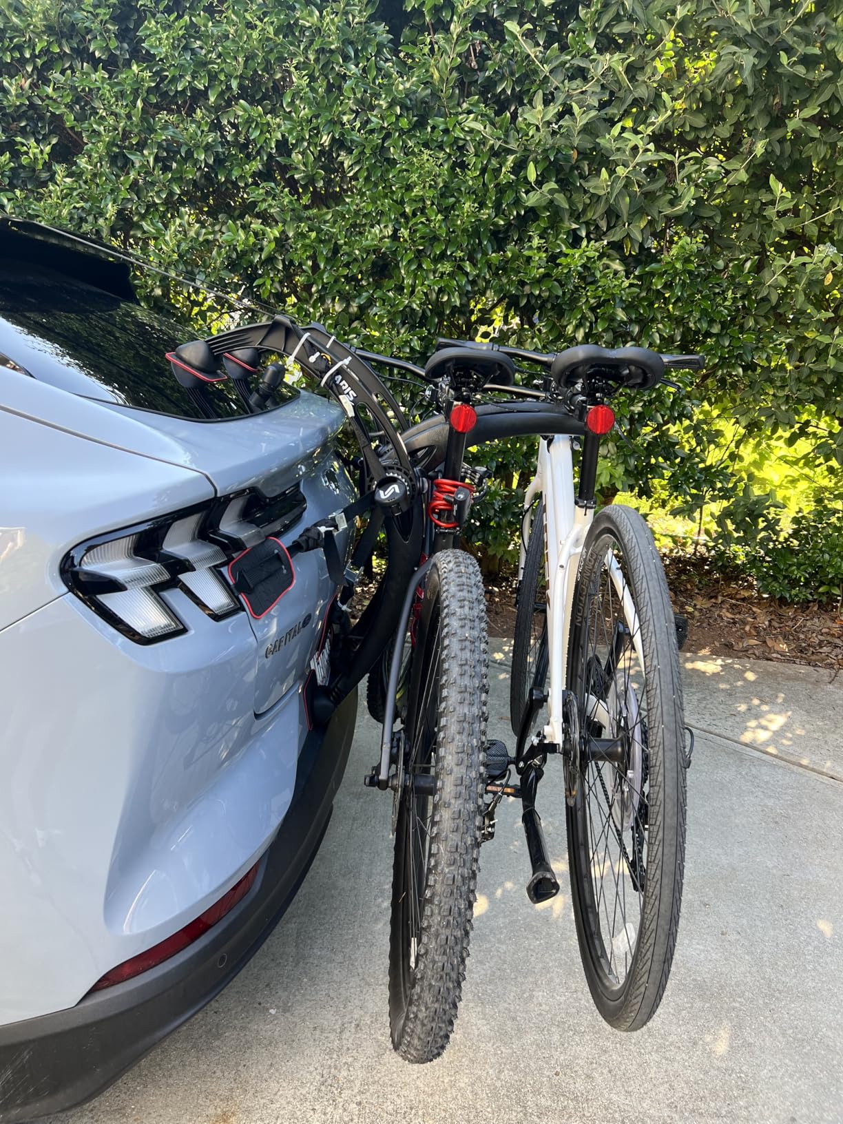 Saris Bones EX 2-Bike Trunk Rack Bicycle Carrier, Durable, Rust-Free, Anti-Sway Straps, Made in USA, Arc-Based Design customer photo 2