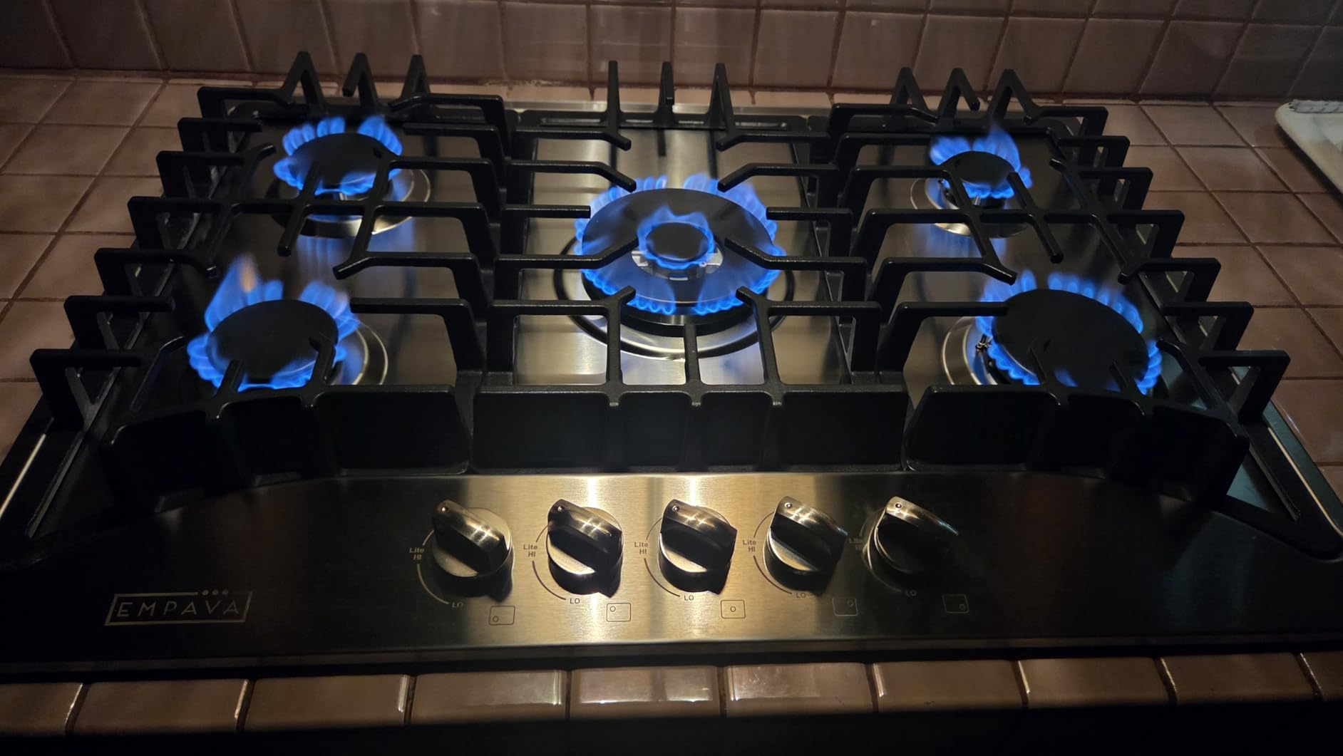 Empava Cooktop Gas 30 Inch, 5 Made in Italy SABAF Stove Burner, LPG/NG Dual Fuel Convertible, Stainless Steel, Ideal for Kitchens and RVs customer photo 1