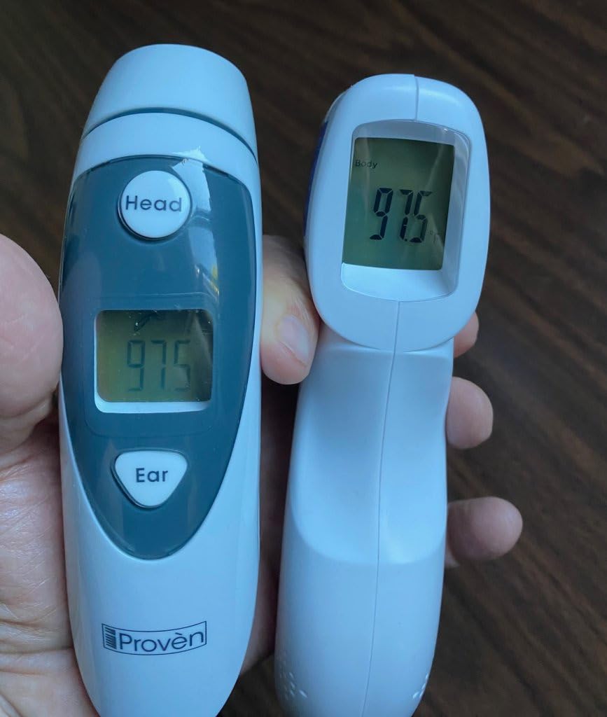 Berrcom Thermometer, 3 in 1 Contactless Infrared Fever Check Thermometer for Forehead, Ideal for Baby, Infant, Kids, and Adults, Batteries Not Included, JXB-178 (White) customer photo 1