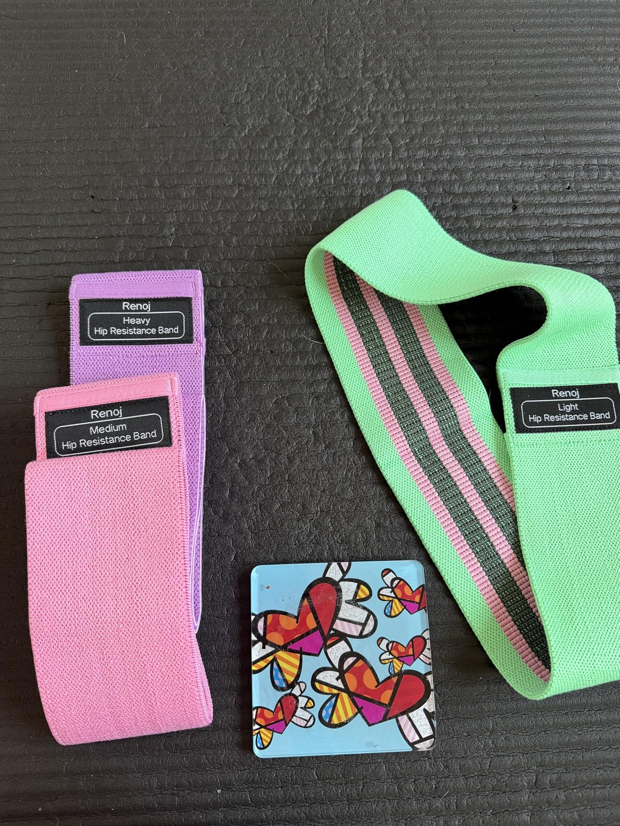 Renoj Resistance Bands for Working Out: 3-Set Professional Exercise Bands for Pilates, Yoga, Home Gym, Booty, Leg Training customer photo 1