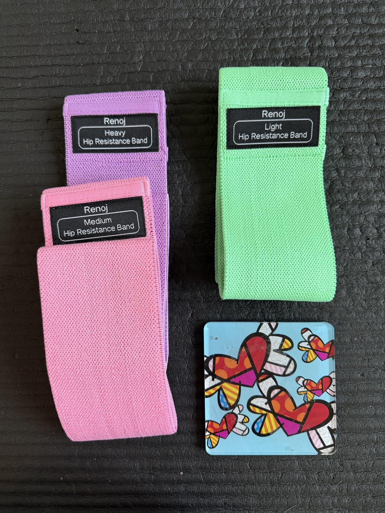 Renoj Resistance Bands for Working Out: 3-Set Professional Exercise Bands for Pilates, Yoga, Home Gym, Booty, Leg Training customer photo 2