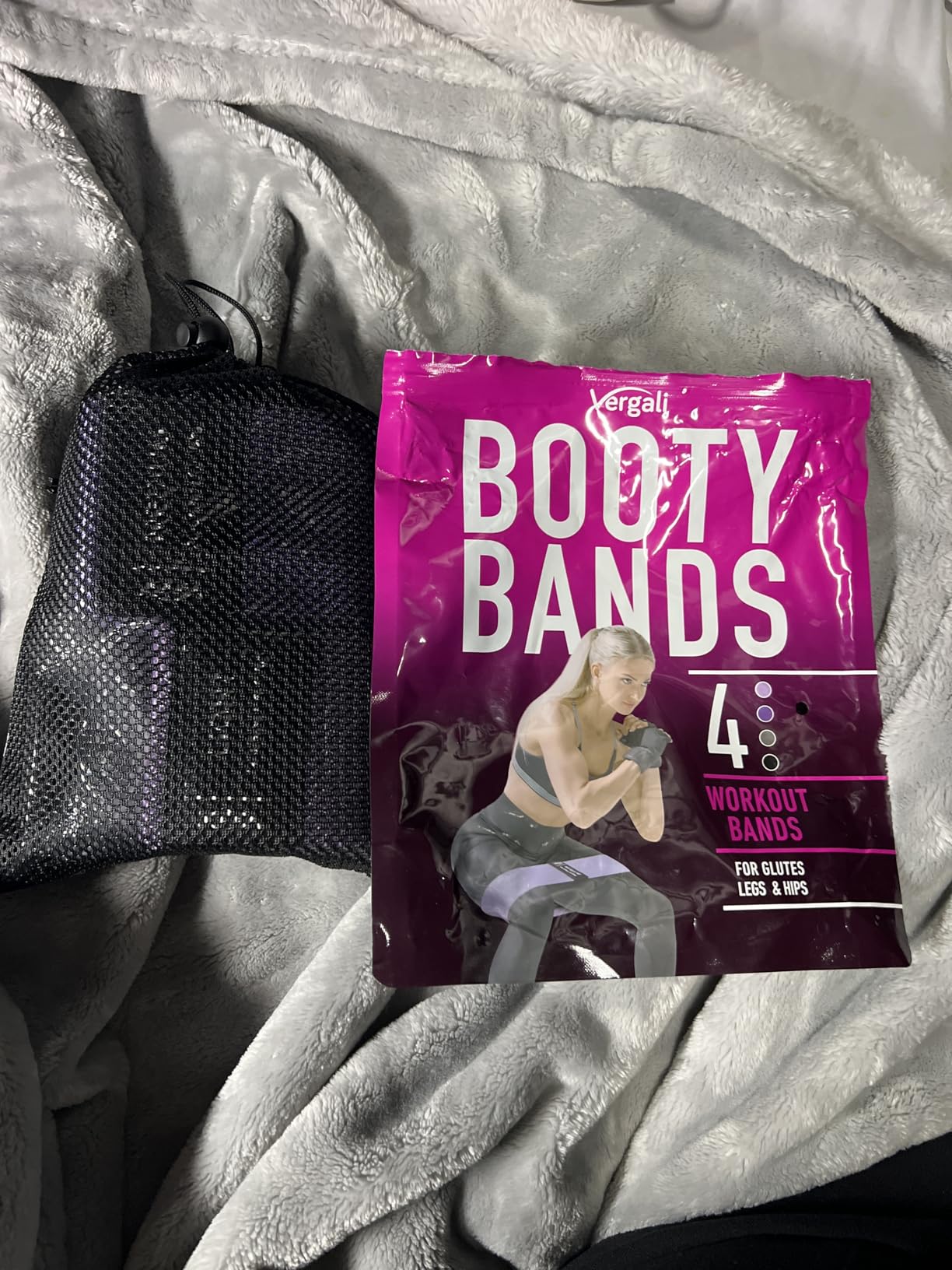 Resistance Bands for Working Out with Workout Bands Guide. 4 Booty Bands for Women Men Fabric Elastic Bands customer photo 1