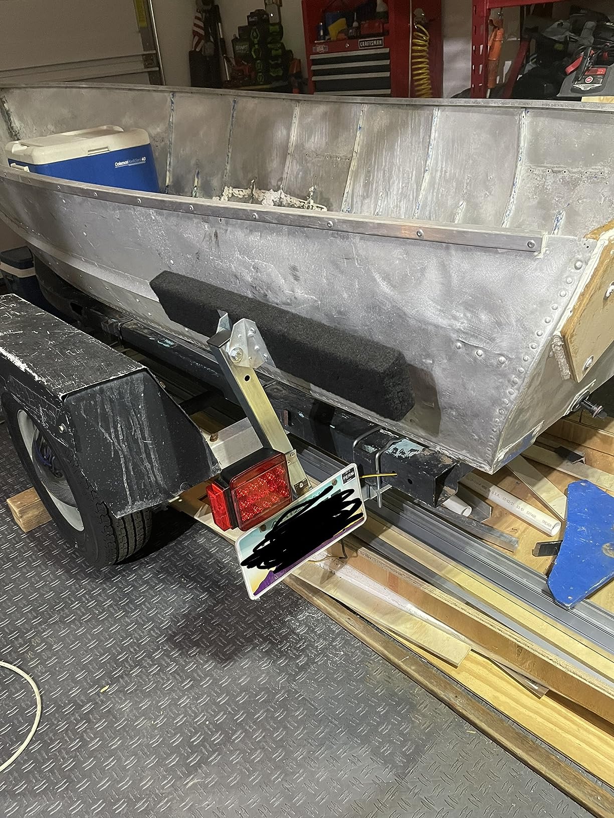 ECOTRIC Boat Trailer Guide 2 Foot Bunk Board Guide-On Rails Galvanized Steel with Marine Grade Carpet Kit 75 Degree customer photo 2