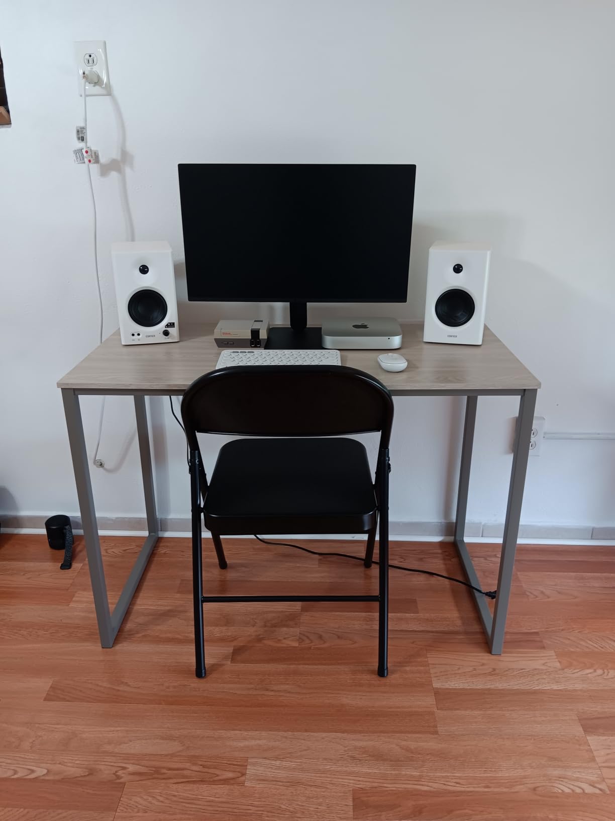 SHW Mission 55 x 60 Inches L-Shape Home Office Computer Desk, Black customer photo 2