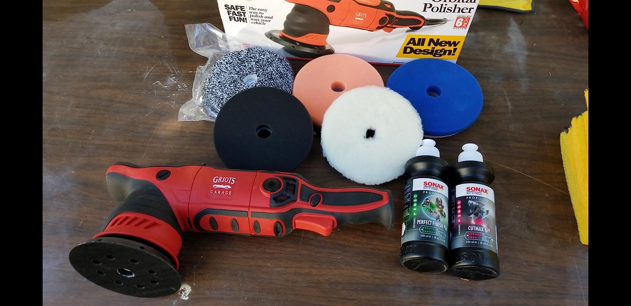 Griot's Garage G9 Random Orbital Polisher - 1000-Watt Dual Action Buffer, 6