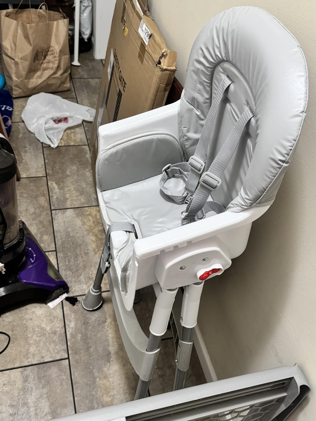 Dream On Me TableTalk 2-in-1 High Chair for Baby & Toddler - Convertible High Chair to Junior Chair, Removable Padded Seat, Dual Dishwasher-Safe Trays, Sturdy Steel Frame, Quick Folding Design - Pink customer photo 1
