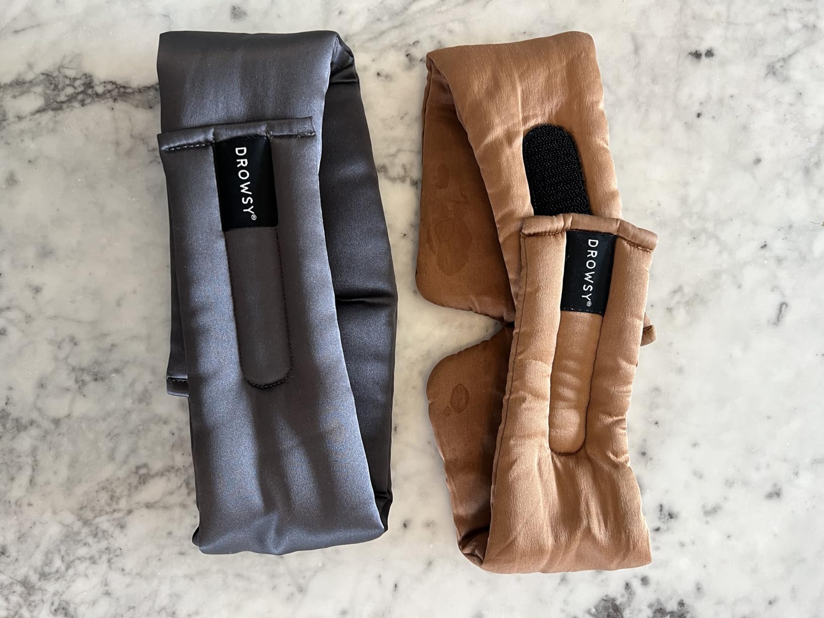 DROWSY Silk Sleep Mask - Face-Hugging, Padded Cocoon for Luxury Sleep in Total Darkness - 100% Pure Mulberry Silk customer photo 1