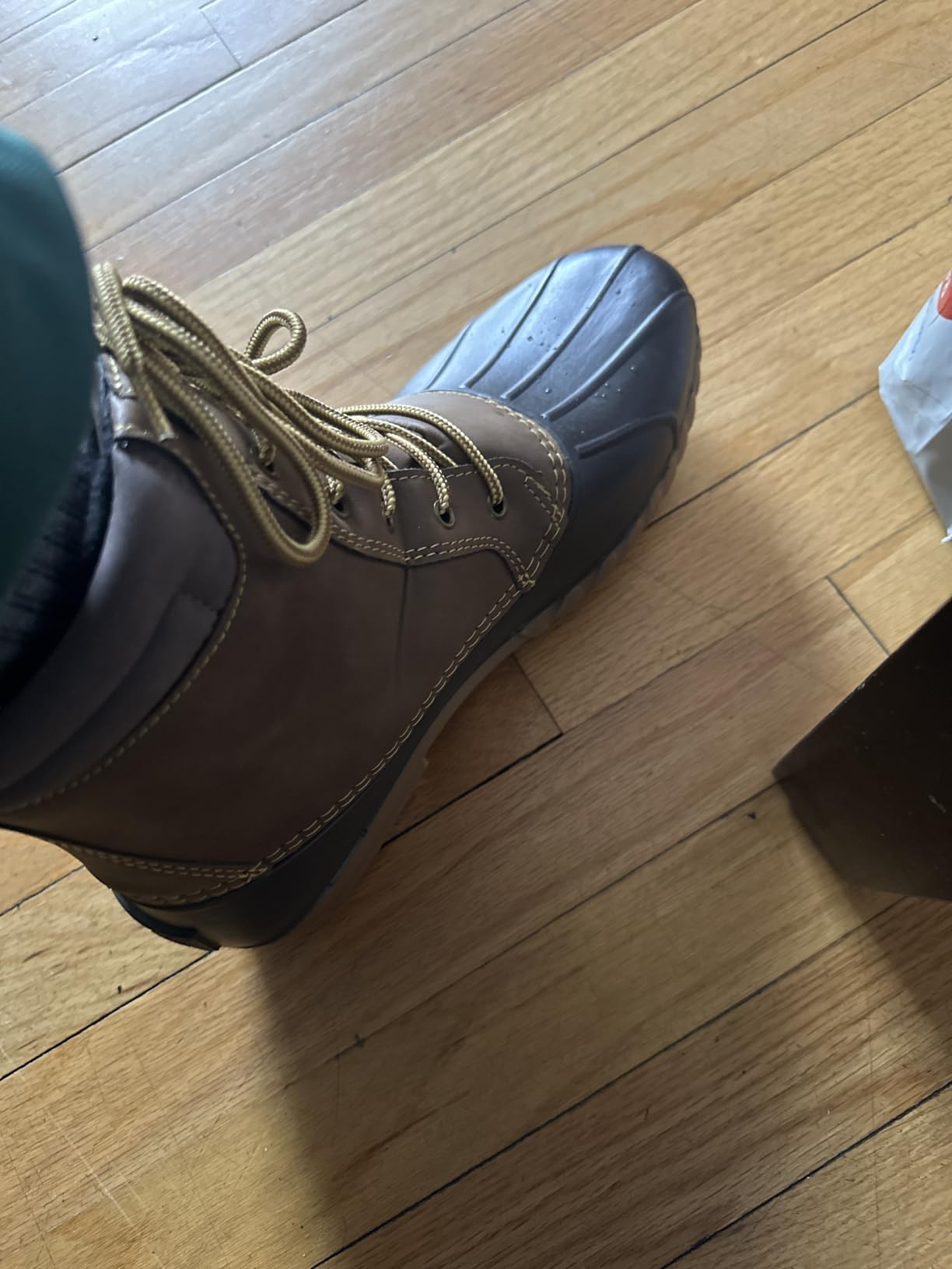 Nautica Mens Duck Boot Waterproof Shell Fur Lined Insulated Winter Snow Boot customer photo 1
