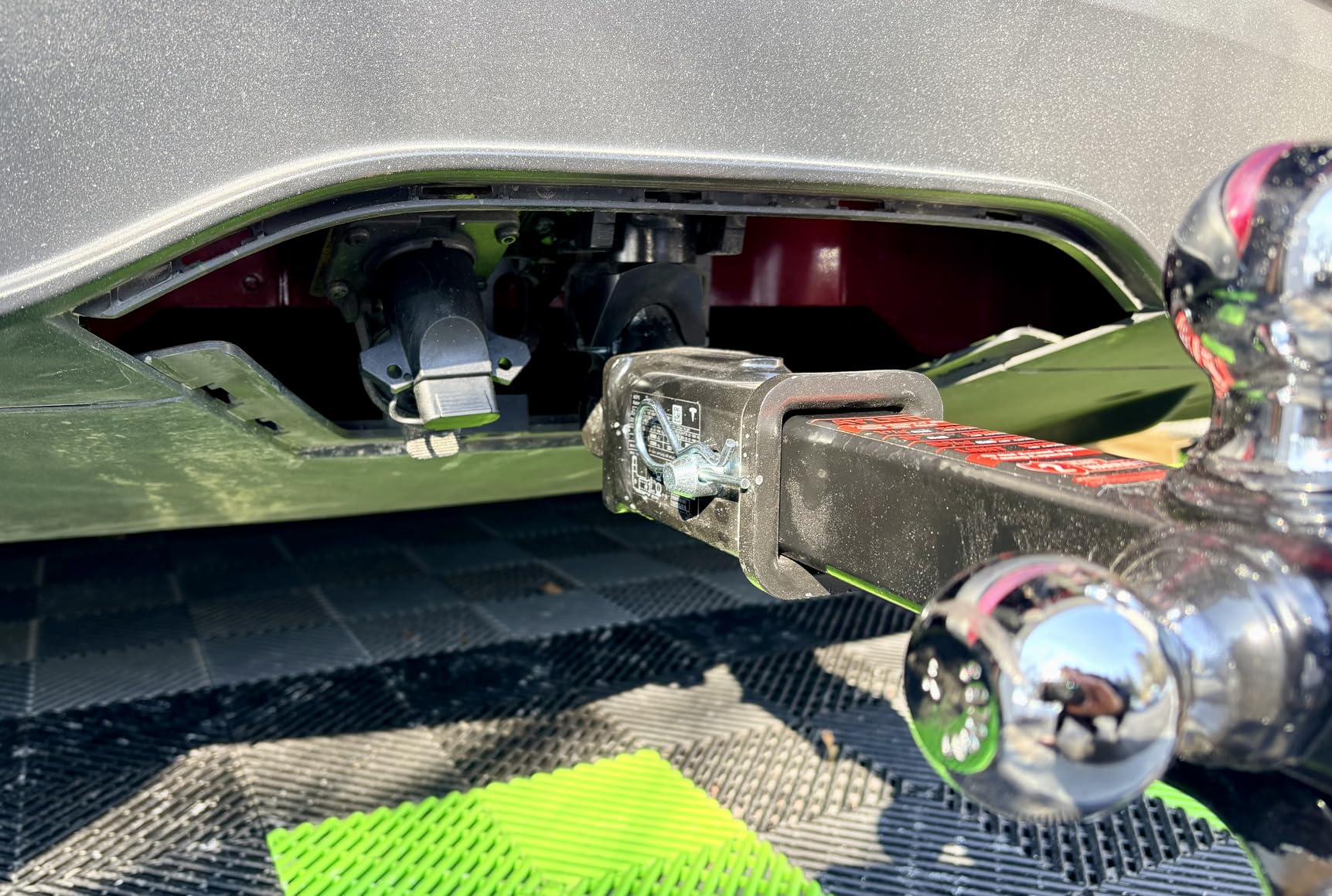 Ayleid Trailer Hitch Tri-Ball Mount with Hook & Pin Balls Sized 1-7/8, 2 & 2-5/16 inches, Tow Hitch, Silver customer photo 1