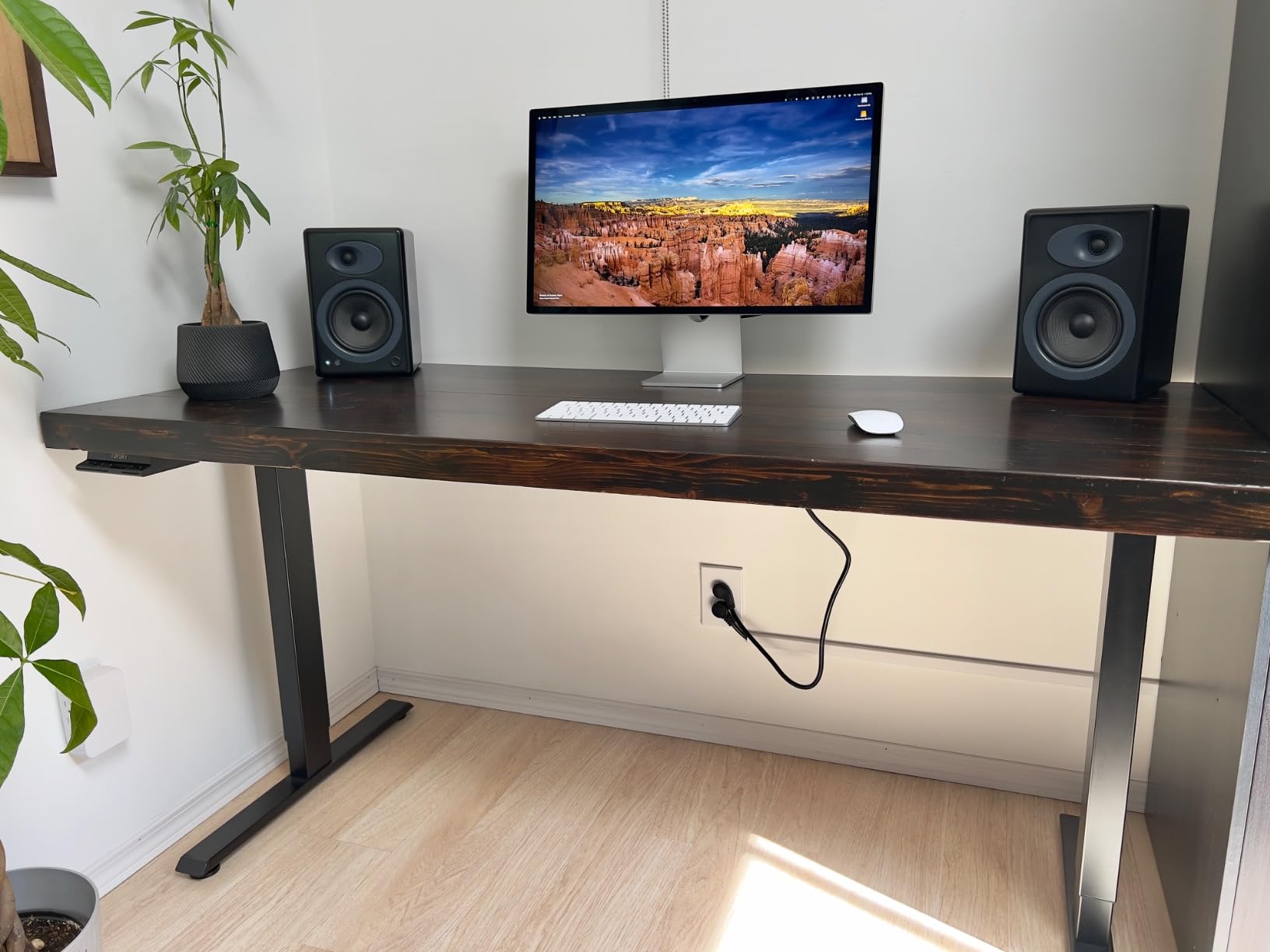 TOPSKY Dual Motor Electric Standing Desk Frame, Height Adjustable Sit Stand Base for Home Office, Fits Table Tops up to 70.8 x 31.5 Inch, 225 lb Capacity (Black, Without Stand) customer photo 1