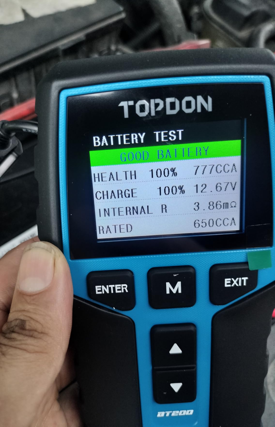TOPDON BT200 Car Battery Tester 24V 12V Load Tester, 100-2000CCA Automotive Alternator Tester Digital Auto Battery Analyzer Charging Cranking System Tester customer photo 1