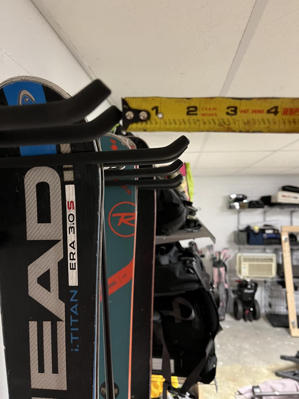 WALMANN Garage Storage Organization System Ski Wall Rack Up to 10 Pairs of Skis Mount Hanger Home Shed and Garage Snowboard Wall Rack Holds Up to 300 lbs customer photo 1