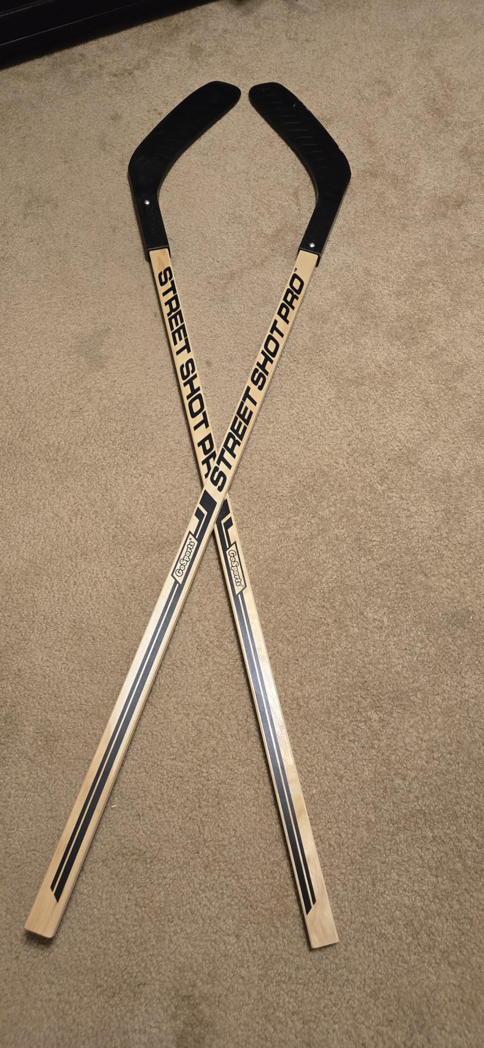 GoSports Street Hockey - Choose Between Street Hockey Goal Set with Sticks, Street Hockey Balls (6 Pack) or Street Hockey Sticks (2 Pack) customer photo 2