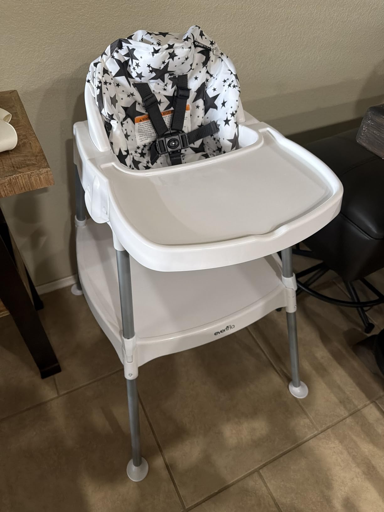 Evenflo Eat and Grow 4-in-1 Convertible High Chair (Pop Star White) customer photo 1