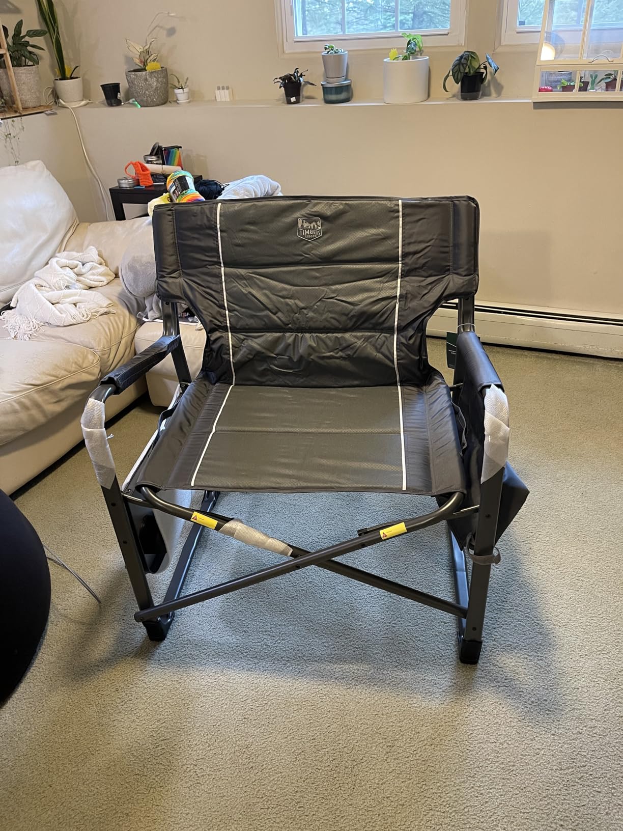 Timber Ridge XXL Upgraded Oversized Directors Chairs with Foldable Side Table, Detachable Side Pocket, Heavy Duty Folding Camping Chair up to 600 Lbs Weight Capacity customer photo 1