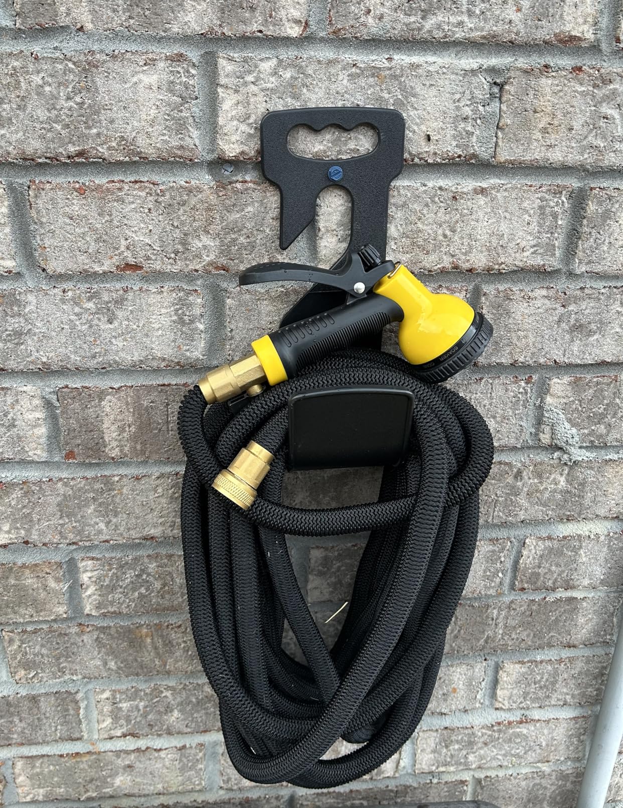 J&B XpandaHose 75ft Expandable Garden Hose - Ultra-Strong 3750D, 4-Layer Latex Core, Brass 3/4