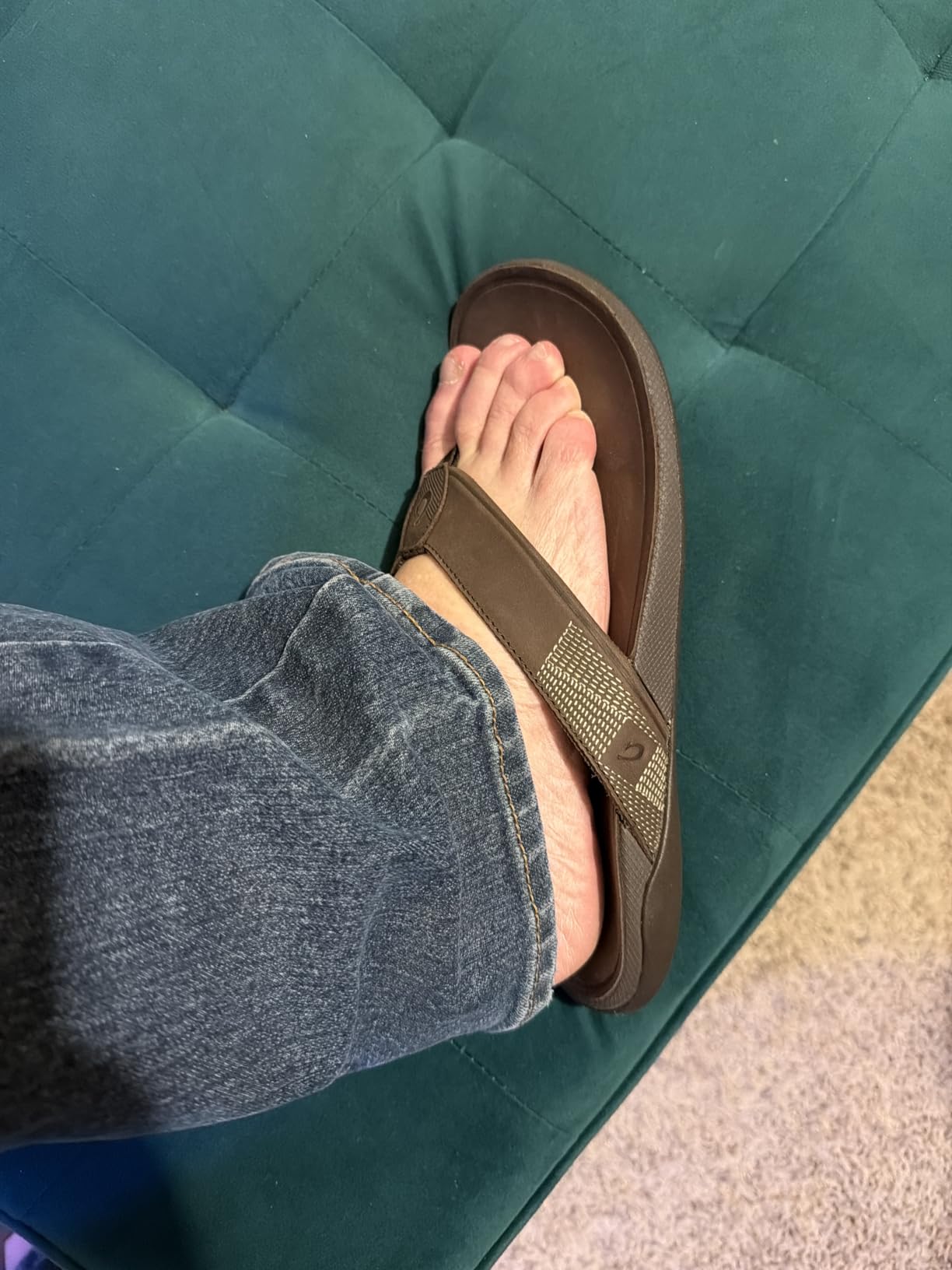 OLUKAI Tuahine Men's Waterproof Leather Sandals customer photo 2