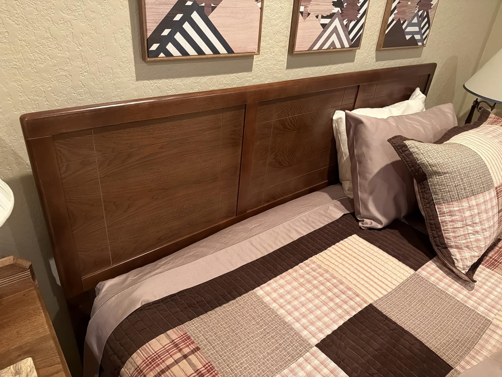 Modway Archie King Wood Headboard in Walnut customer photo 1