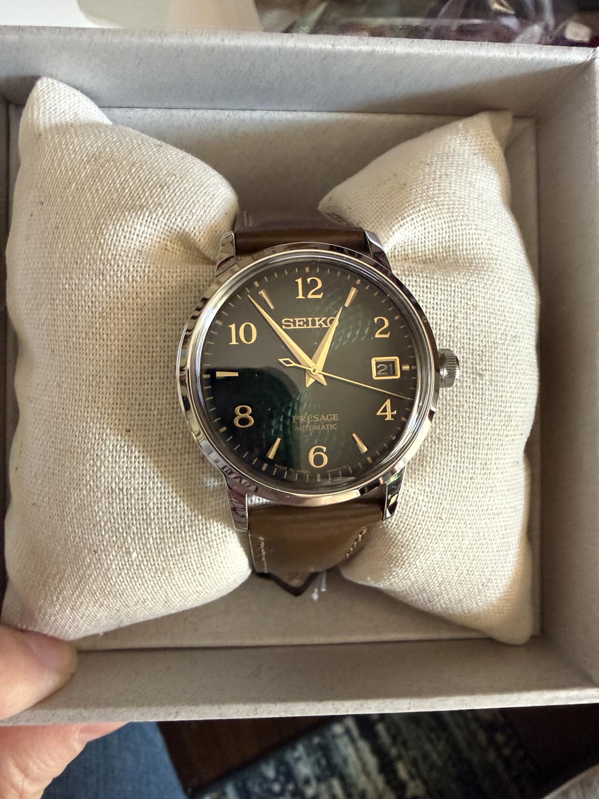 Seiko Presage Cocktail Time Automatic Watch with Golden Numerals customer photo 1