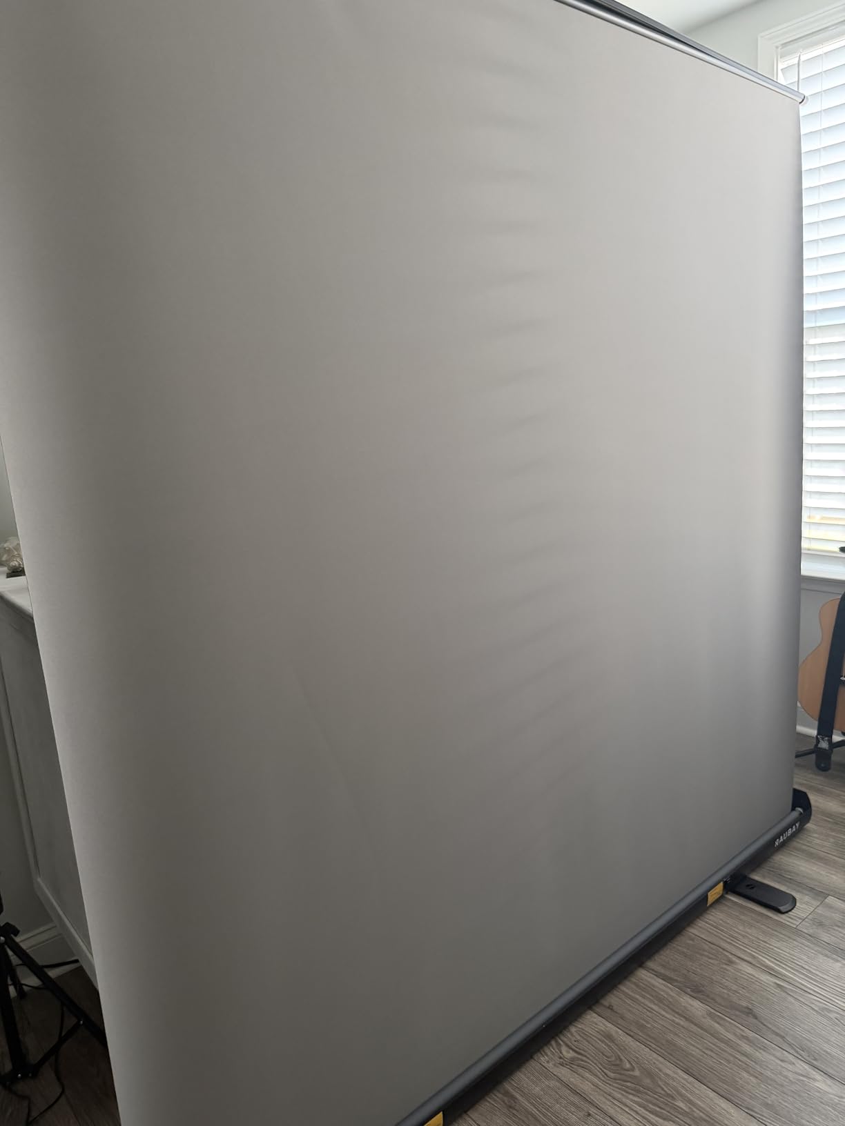 RAUBAY 78.7 x 82.7in Large Collapsible Green Screen Backdrop Portable Retractable Chroma Key Panel Photo Background with Stand for Video Conference, Photographic Studio, Streaming customer photo 1