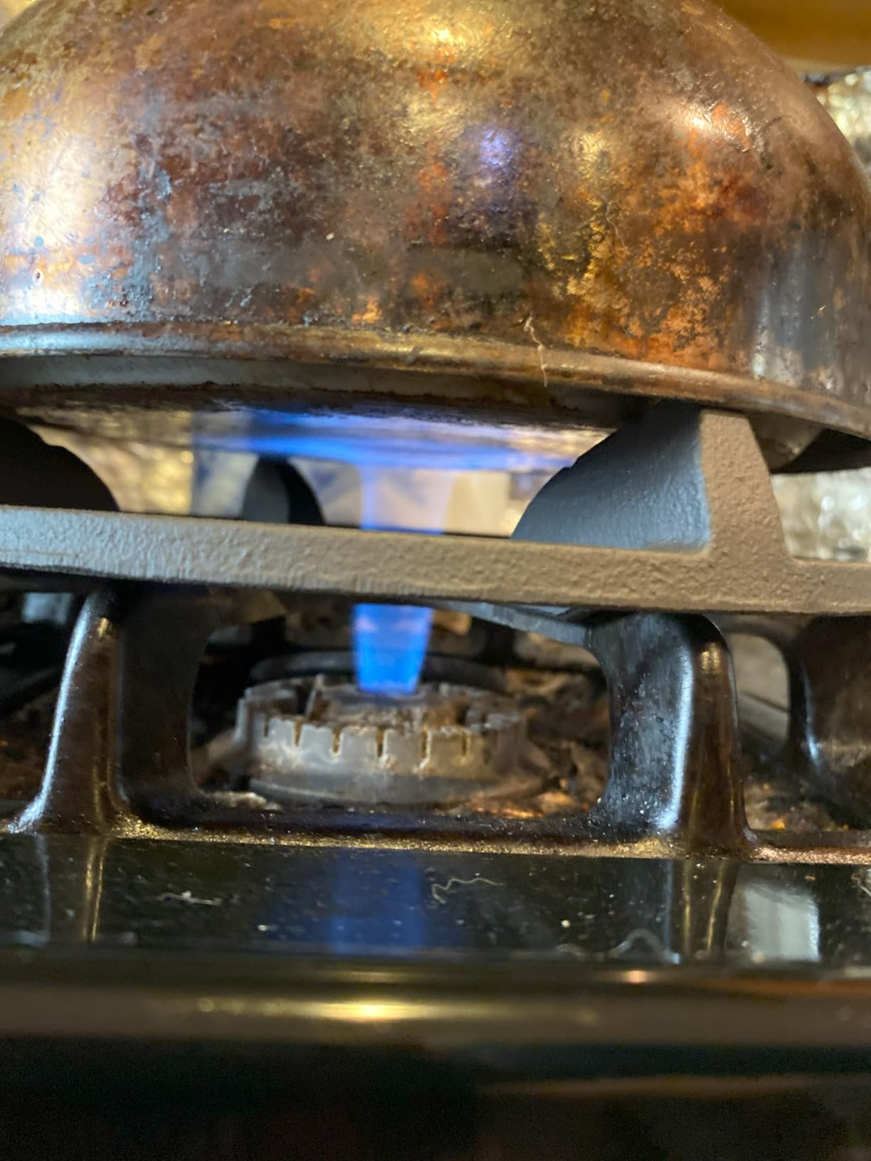 Cast Iron Wok Ring Support for Gas Stove - Non Slip, Fits Round Bottom Wok, Replacement Grate - Fits Samsung, GE, KitchenAid, LG, Whirlpool, Frigidaire, Kenmore Gas Stoves customer photo 2