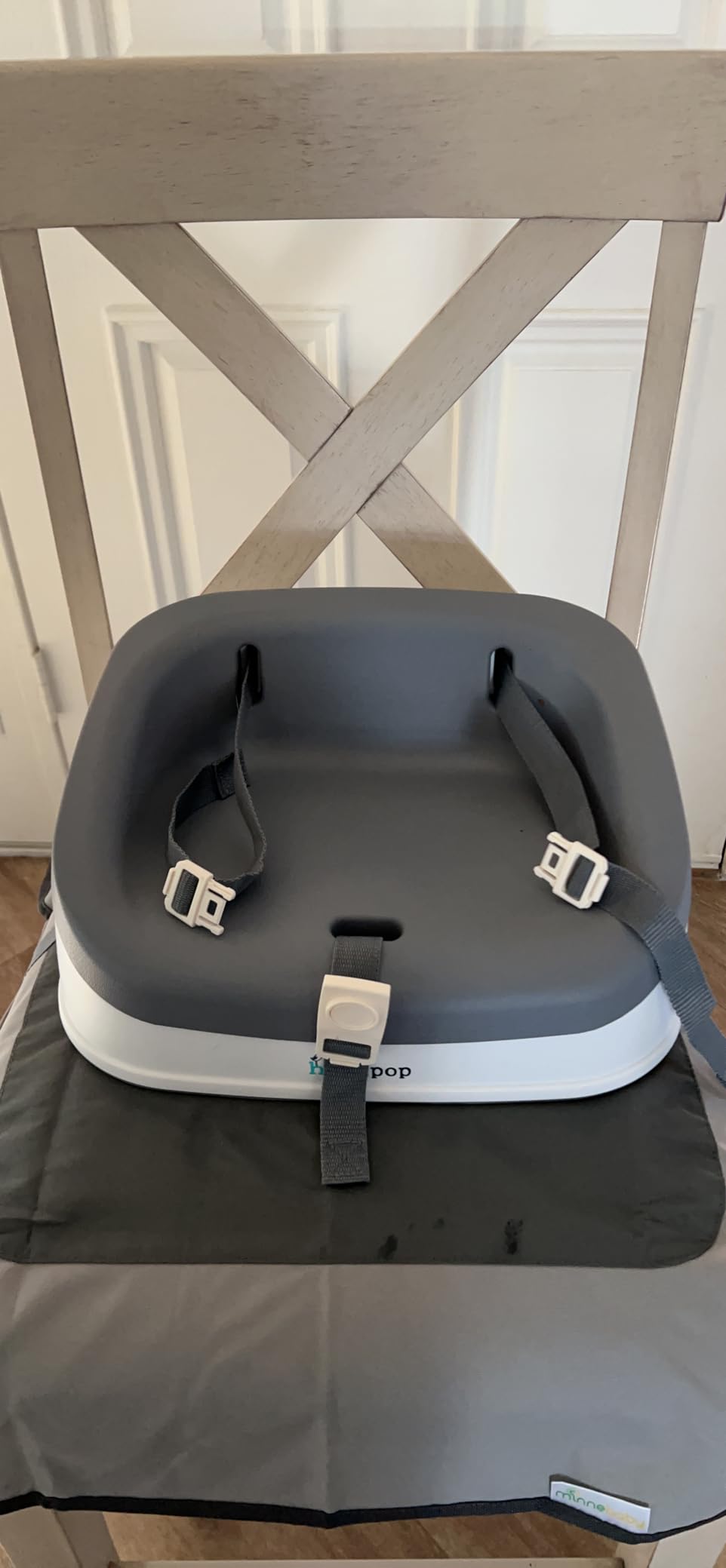Hiccapop ErgoBoost Toddler Booster Seat for Dining Table, Non-Slip Stable Booster Chair for Toddlers Eating, High Chair Booster Seat for Dining Table, Teal customer photo 2