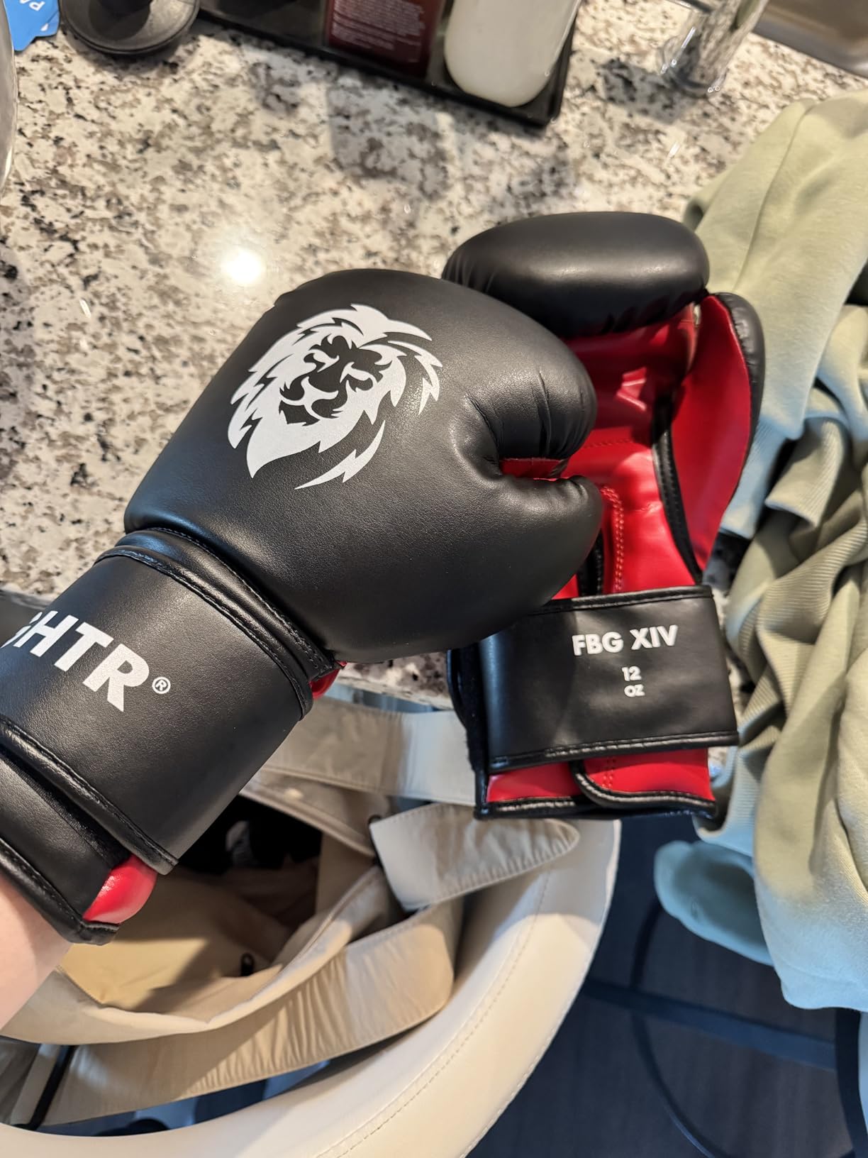 FIGHTR Boxing Gloves - Maximum Protection & Stability | Boxing Gloves for Boxing, MMA, Muay Thai & Kickboxing | Sizes 8-16 oz customer photo 1