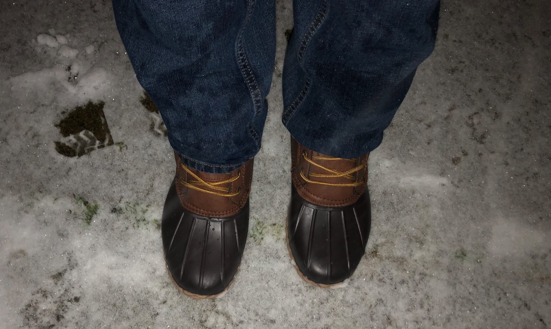 Nautica Men's Duck Boots Waterproof Shell Insulated Snow and Rain Boot Lace-Up Winter Shoe Channing, Extended Sizes 7-16 customer photo 1