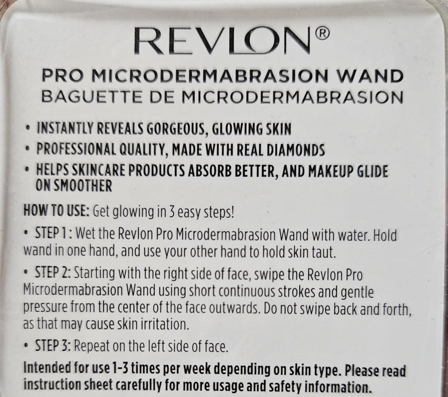 Revlon Microdermabrasion Wand, Gently Exfoliate Skin with Real Diamond Grit, 1 Count customer photo 1