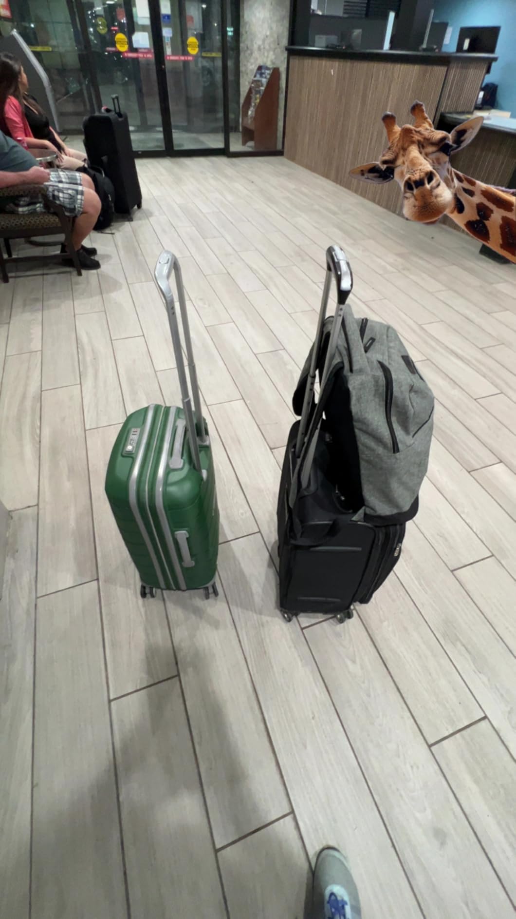 Samsonite Freeform 2-Piece Luggage Set - Carry-On & Large Checked Luggage with Dual Spinner Wheels - Durable Polypropylene Hardshell - TSA Lock, Airline-Approved - Expandable Hard Shell - Navy customer photo 1