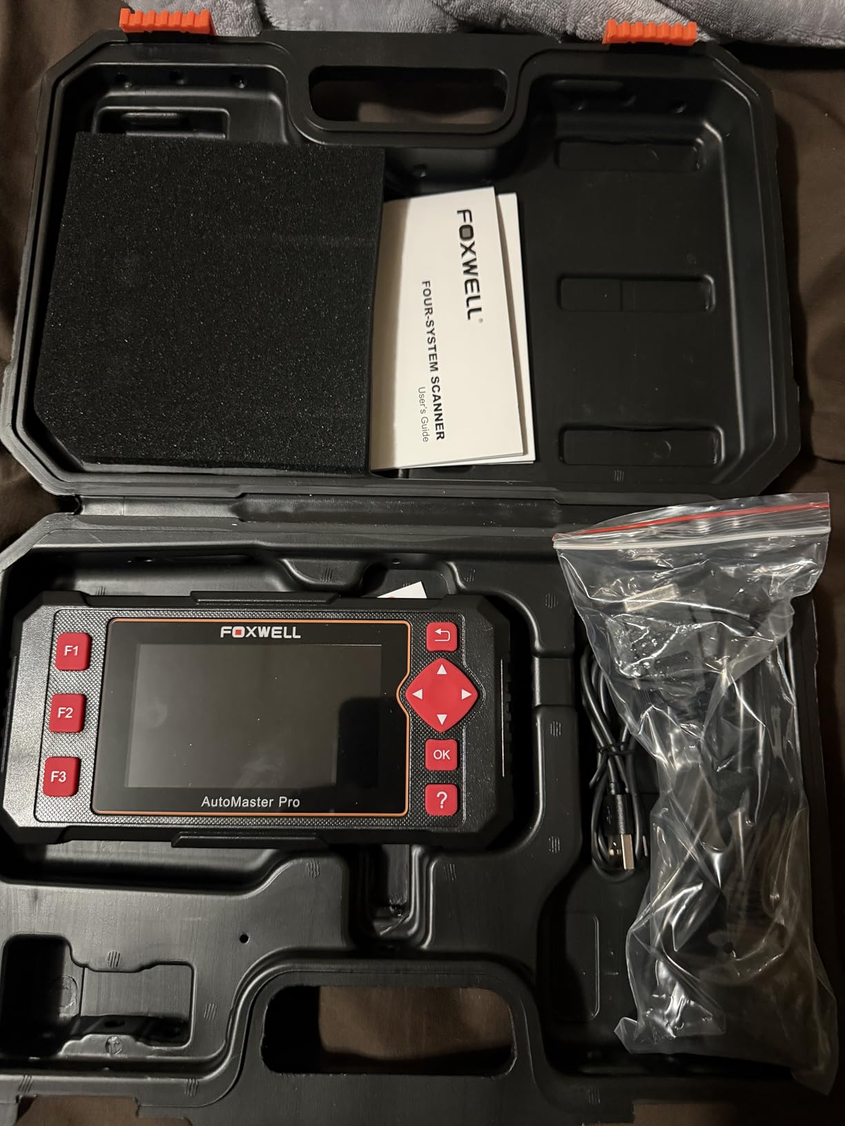 FOXWELL Car Scanner NT604 Elite OBD2 Scanner ABS SRS Transmission, Check Engine Code Reader for Cars and Trucks, Diagnostic Scan Tool with SRS Airbag, Automotive Diagnostic Tool with Live Data customer photo 1