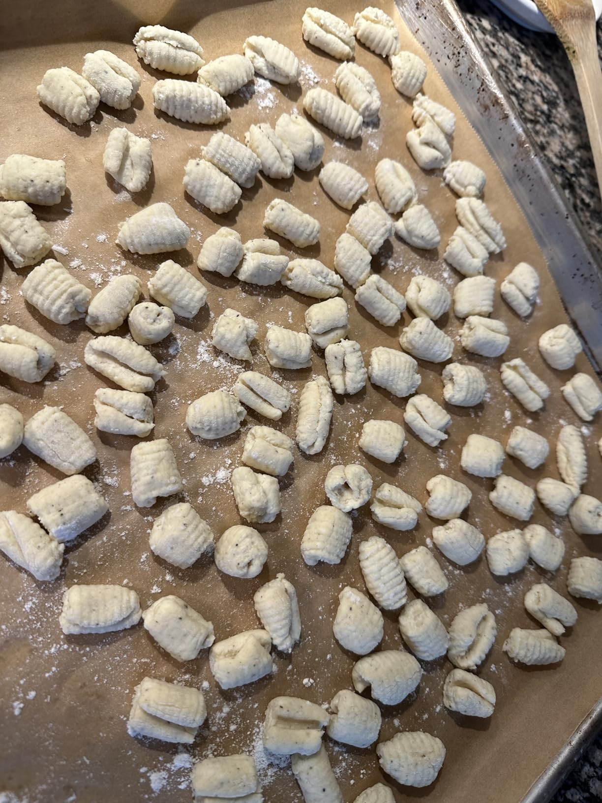 KneadEat Unique Curved Gnocchi Board Paddle, Unique Curved Design for Handmaking Italian Gnocchi Pasta. Perfect Ridges that Form the Grooves on the Gnocchi. Easy to Use and Clean. Italian taste party. customer photo 2
