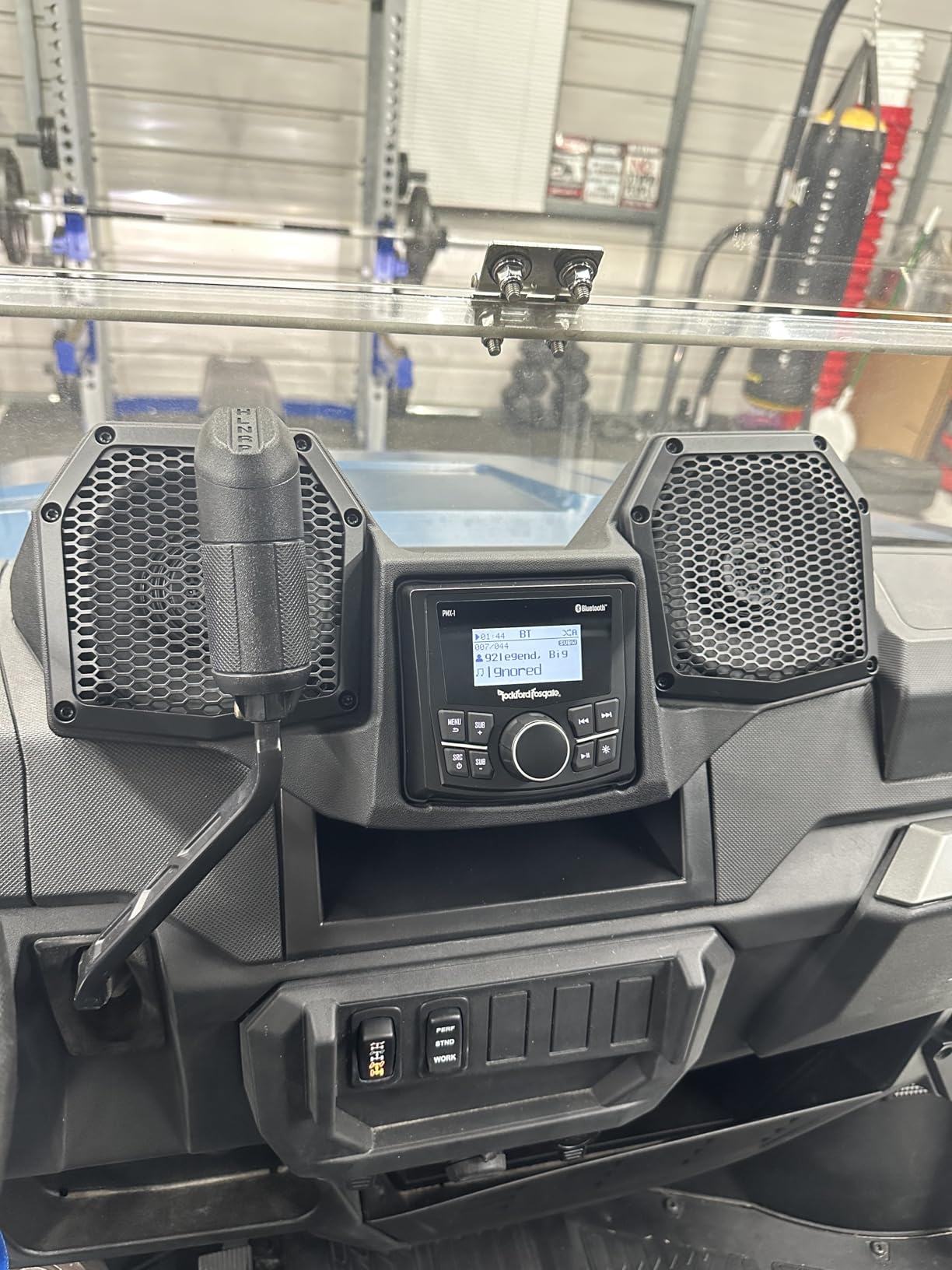 Rockford Fosgate RNGR18-STG1 Audio Kit: All-in-One Dash Housing Pre-Installed with PMX-1 Receiver and 5.25