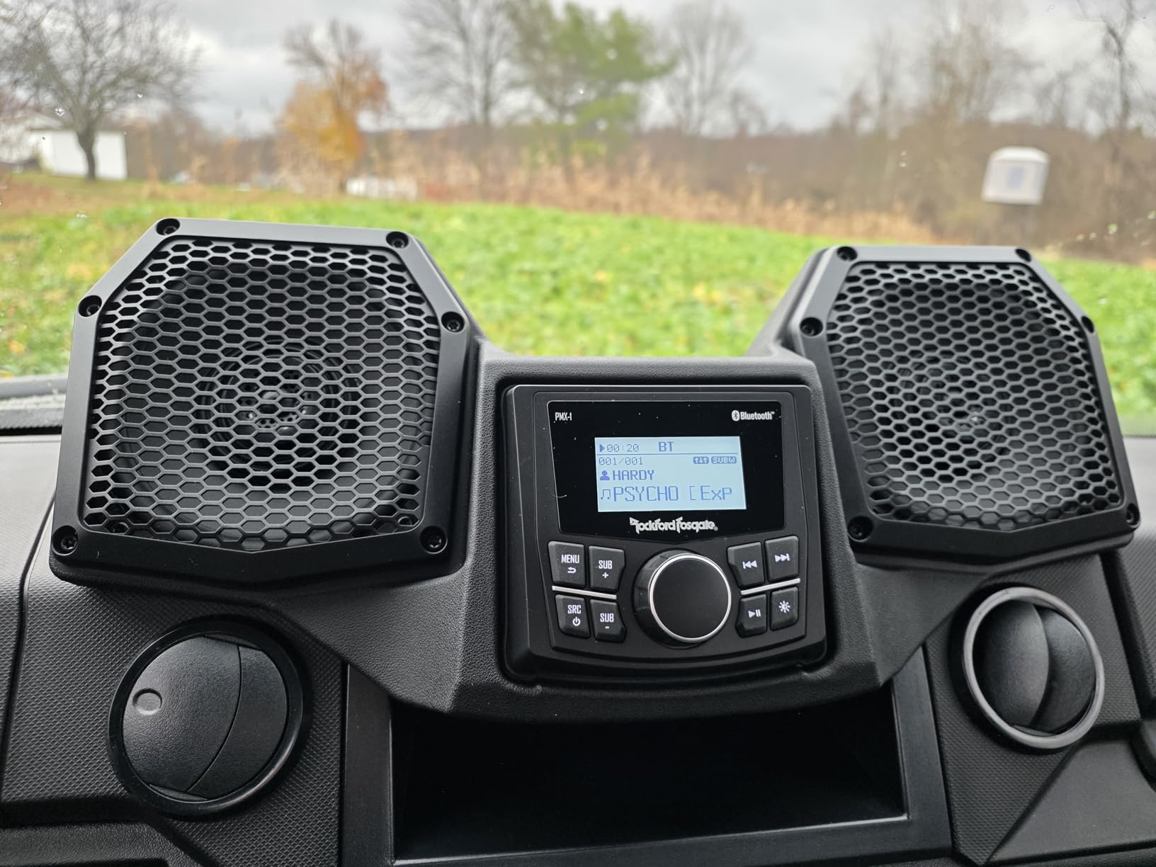 Rockford Fosgate RNGR18-STG1 Audio Kit: All-in-One Dash Housing Pre-Installed with PMX-1 Receiver and 5.25