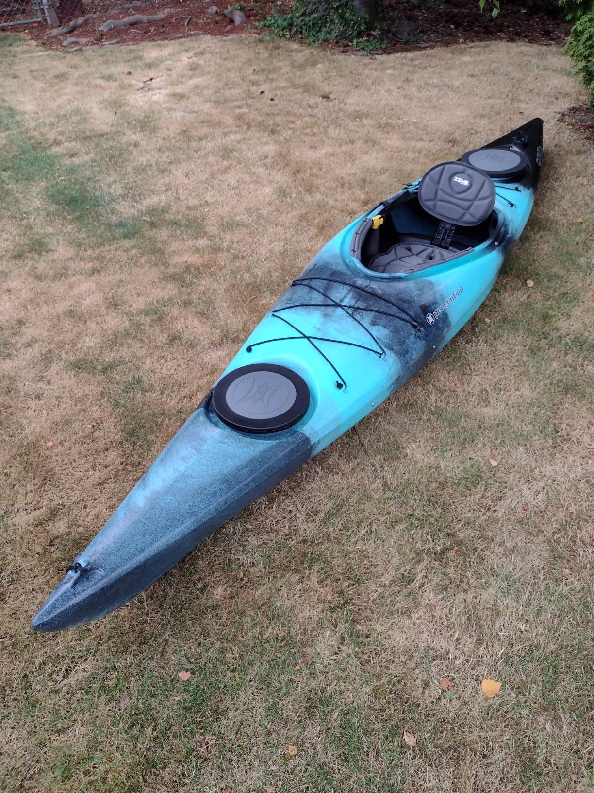 Perception Kayaks Conduit 13 | Sit Inside Kayak | Recreational Kayak with Front and Rear Storage | 13' customer photo 2