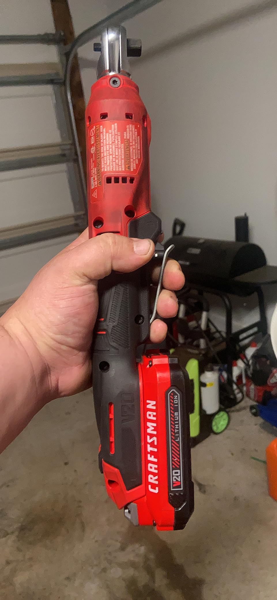 CRAFTSMAN V20 Cordless Ratchet Wrench, 3/8 inch Drive, 300 RPM, up to 35 ft-lbs of Torque, Bare Tool Only (CMCF930B) customer photo 2