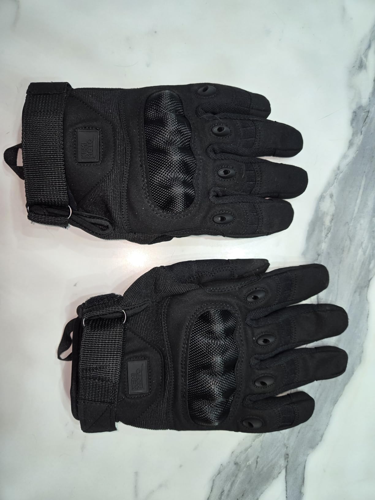 KEMIMOTO Tactical Gloves for Men, Touchscreen Motorcycle Gloves with Hard Shell & Palm Padding for Sports Motorcycle Cycling Tactical Airsoft Paintball Hunting Hiking Camping Climbing customer photo 2