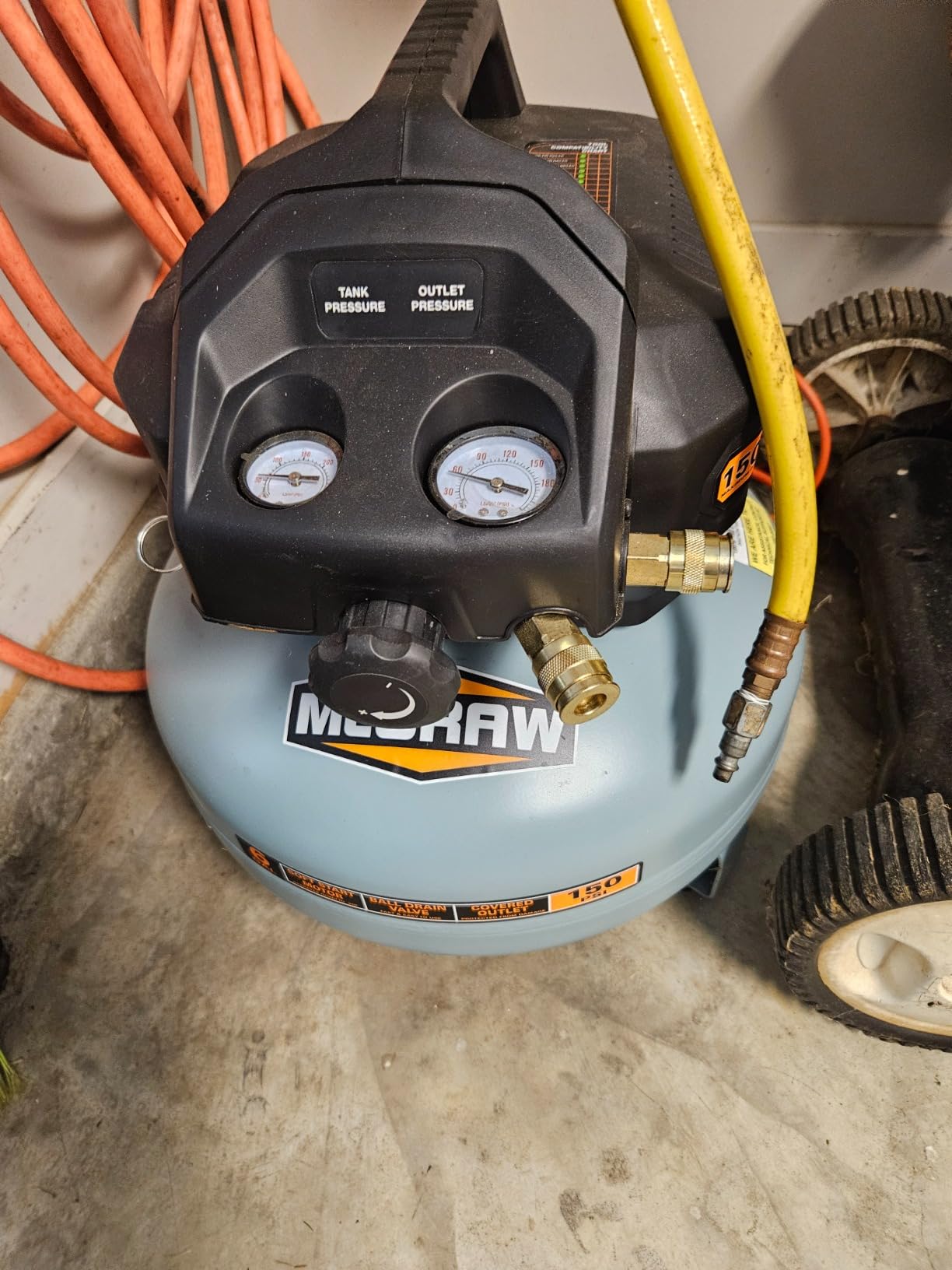 3 Gallon 1/3 HP 110 PSI Oil-Free Pancake Air Compressor customer photo 1