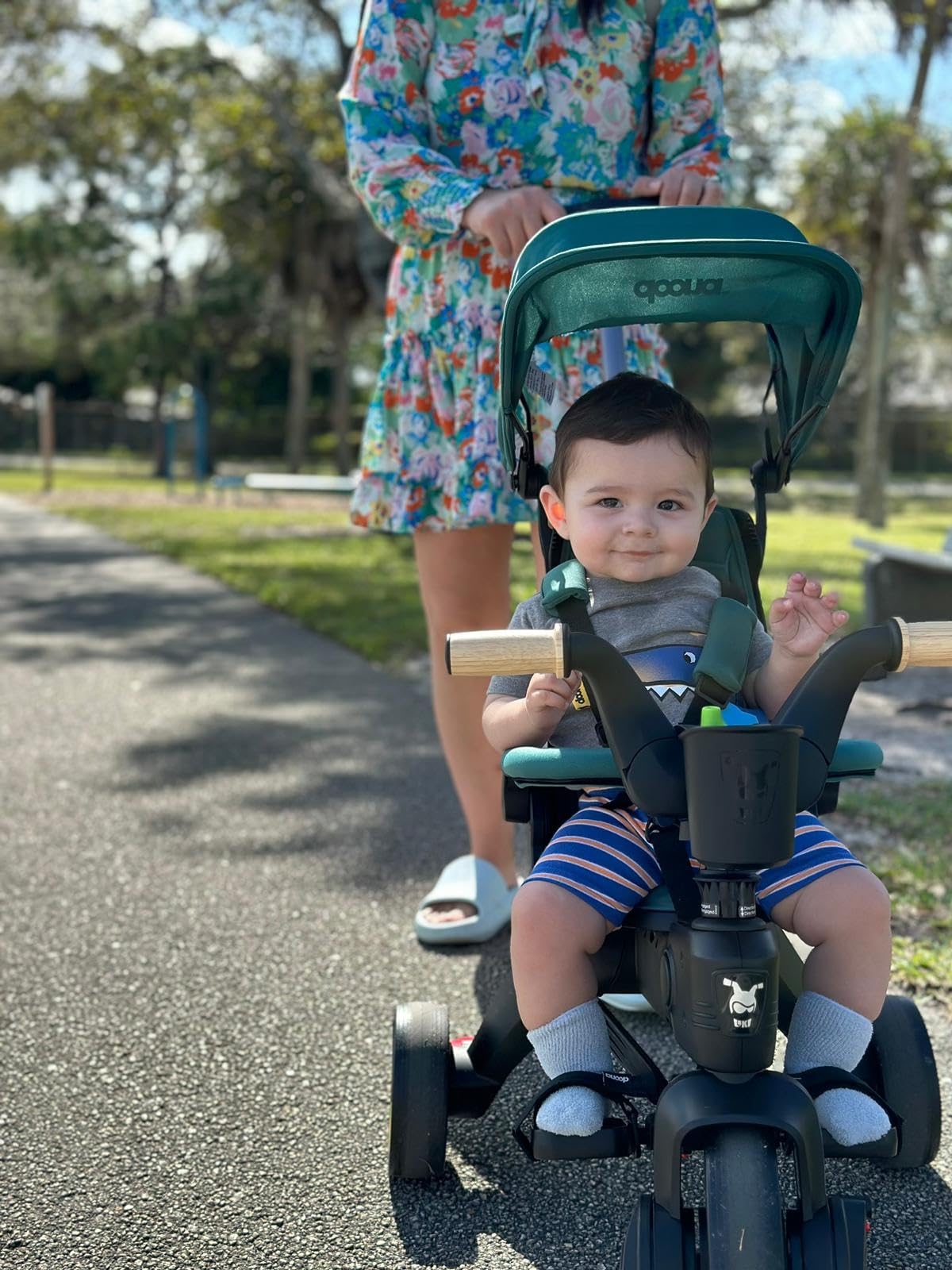 Doona Liki Trike S3, Desert Green - 5-in-1 Compact, Foldable Tricycle - Suitable for Toddlers 10 to 36 Months customer photo 1