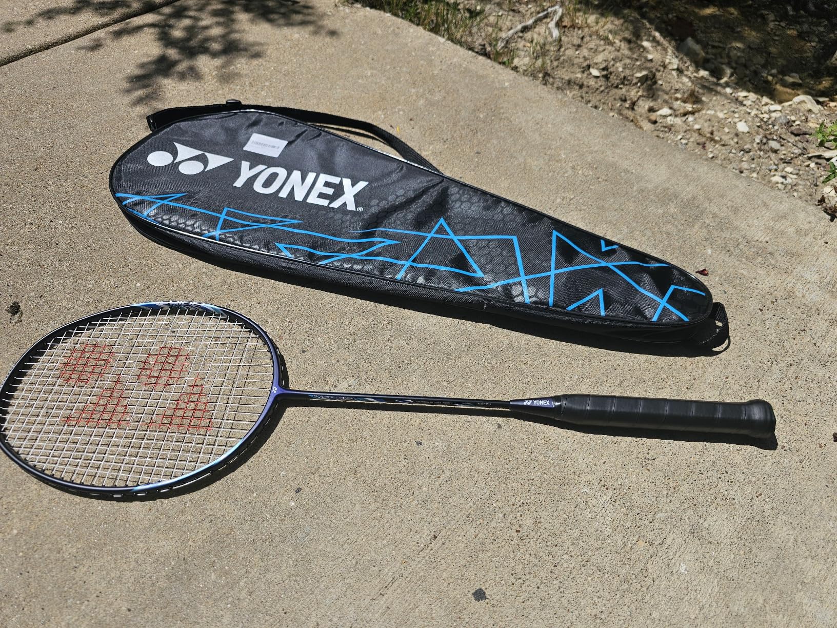 YONEX Astrox Smash Badminton Racket, Black/red customer photo 2